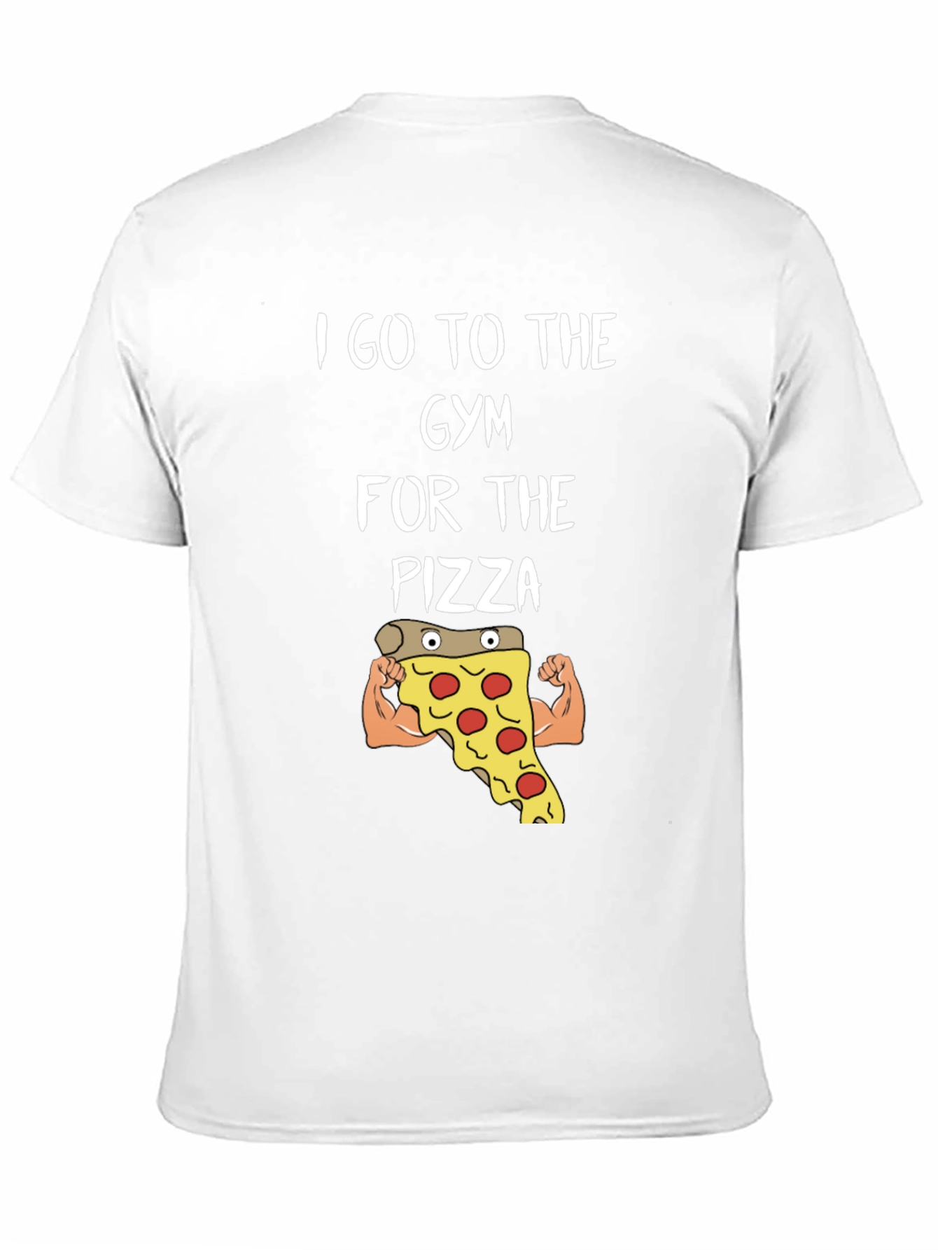 Black Gym Pizza T-Shirt - Funny Workout Tee view 11