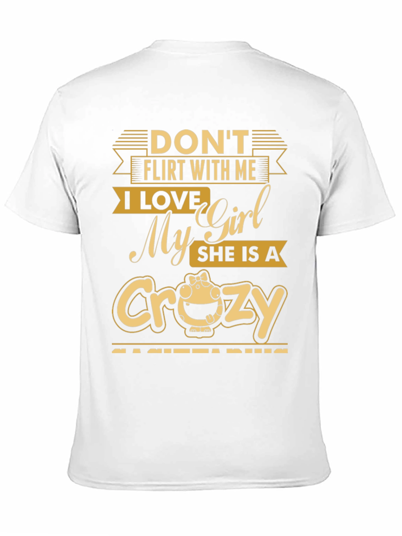 Black Don't Flirt With Me T-Shirt view 11