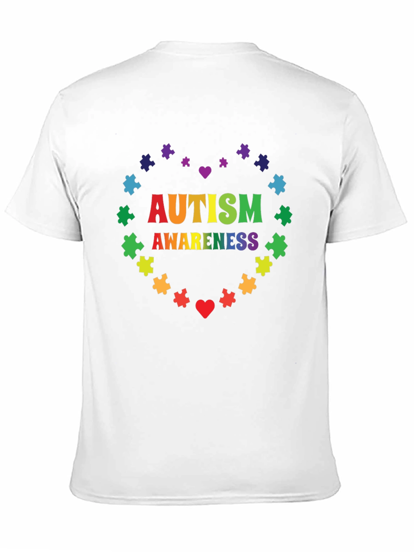 Autism Awareness Heart Puzzle T-Shirt - 11