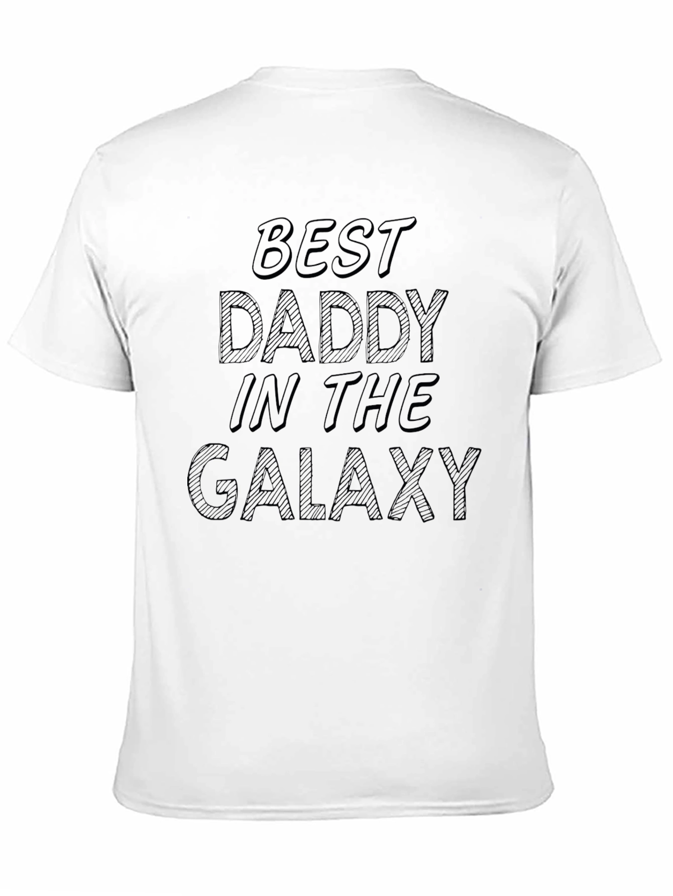 Black Best Daddy in the Galaxy Black T-Shirt view 11