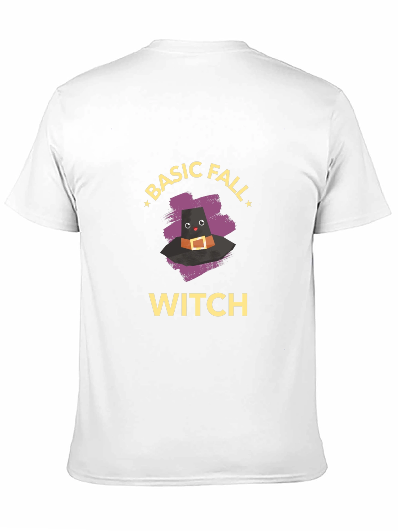 Black Basic Fall Witch T-Shirt - Cute Halloween Tee view 11