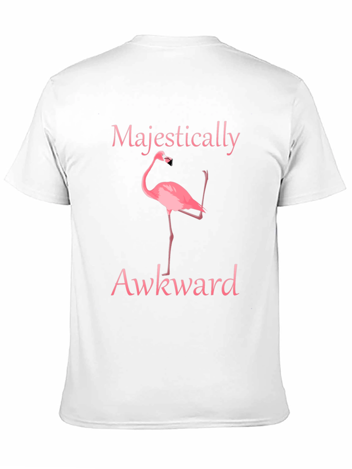 Black Majestically Awkward Flamingo Graphic Tee view 11
