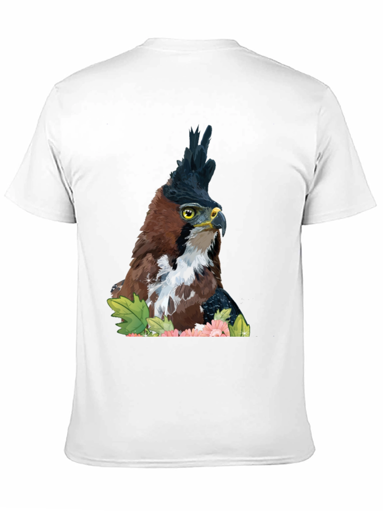 Black Eagle Crest Graphic Tee - Men's Black T-Shirt view 11