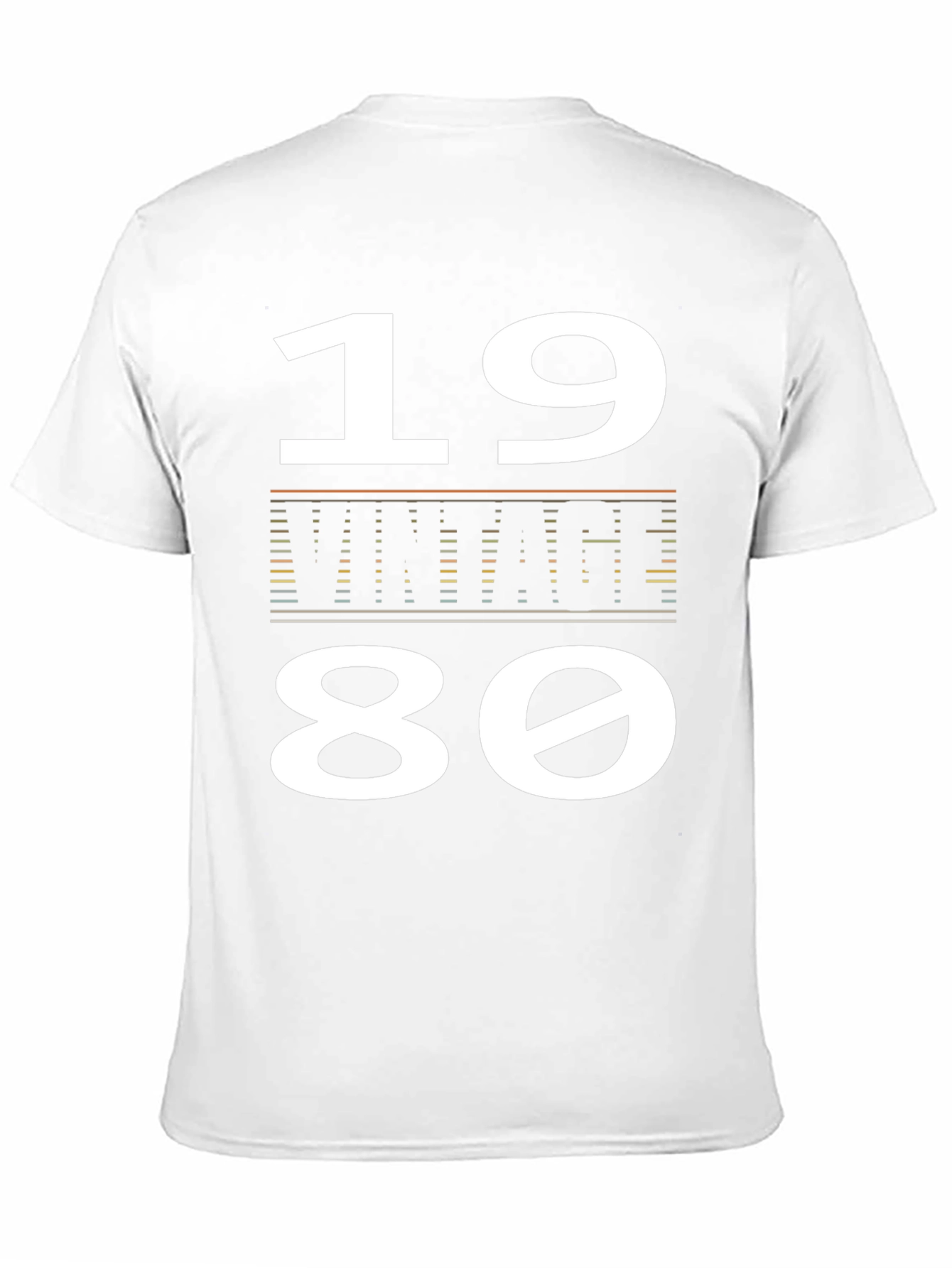 Black Vintage 1980 Black T-Shirt view 11