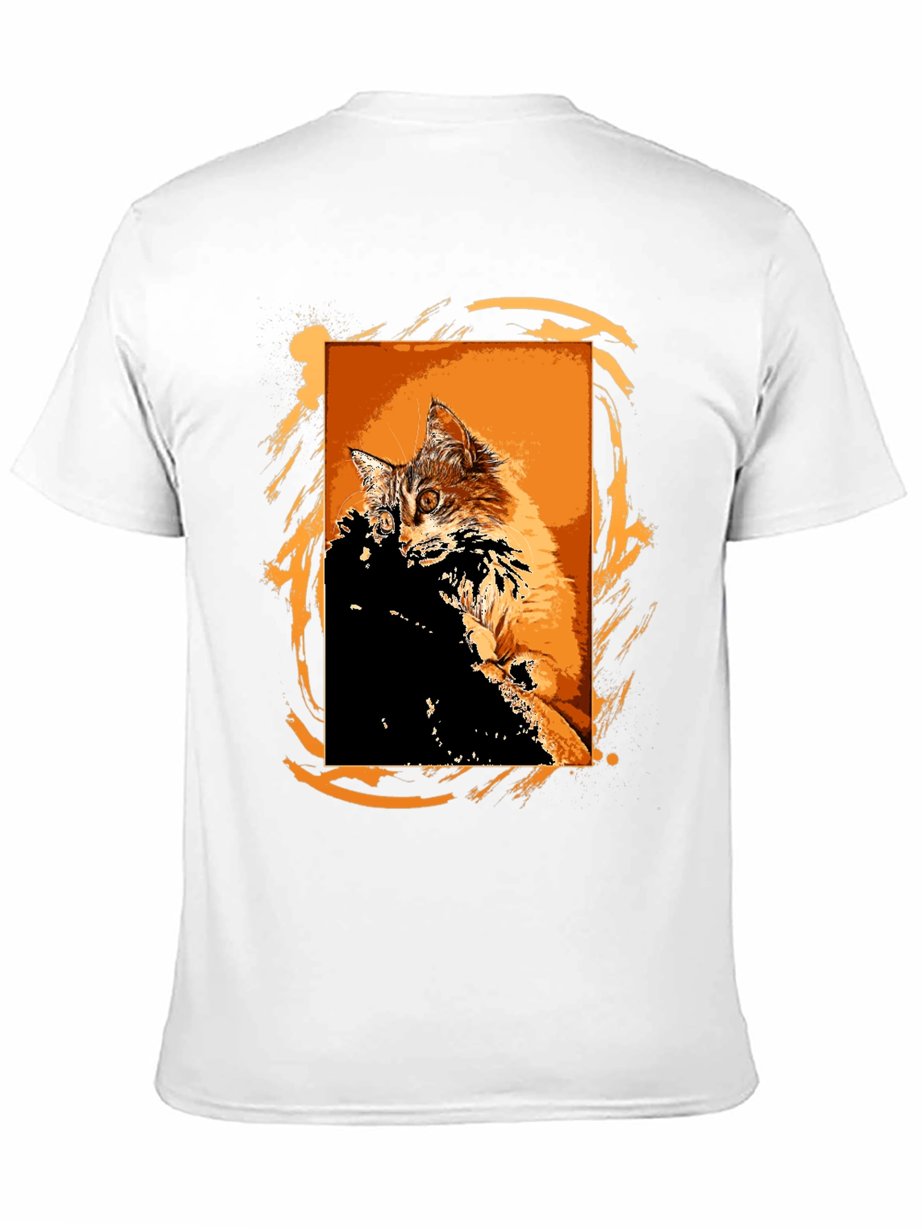 Black Cool Cat Graphic T-Shirt - Black view 11