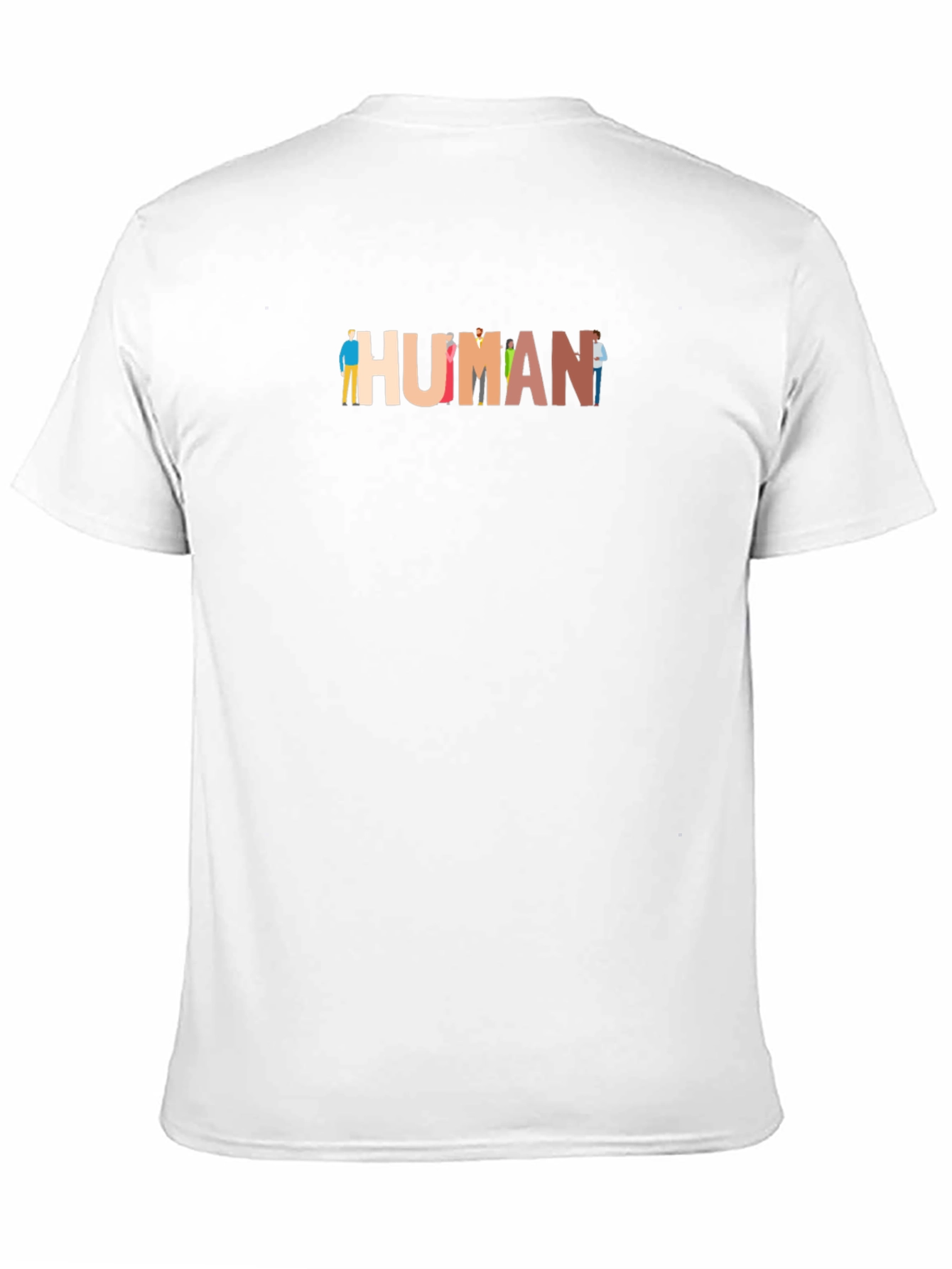 Black Diversity HUMAN Graphic Tee - Unisex Black T-Shirt view 11
