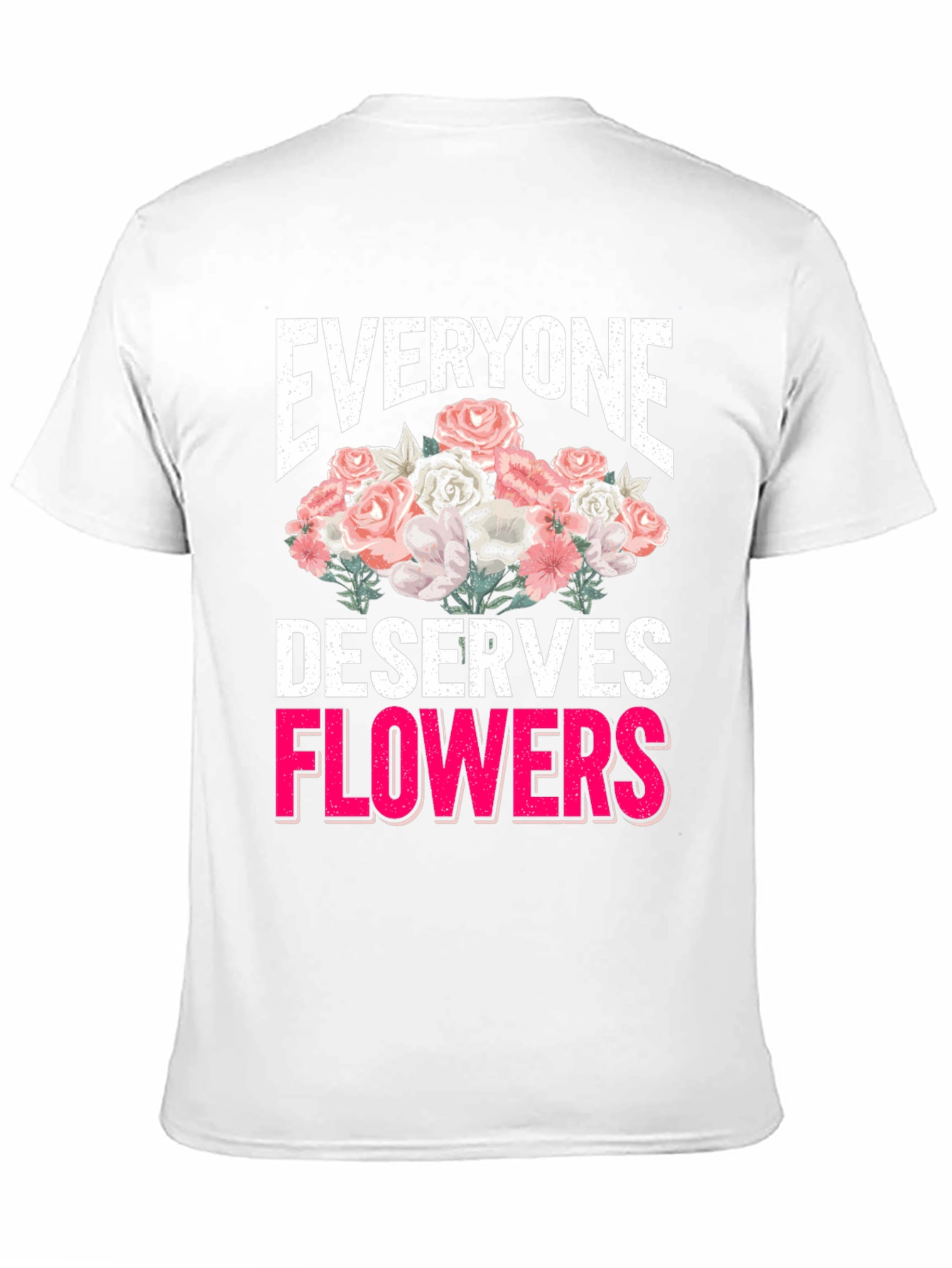 Black Everyone Deserves Flowers Graphic Tee view 11