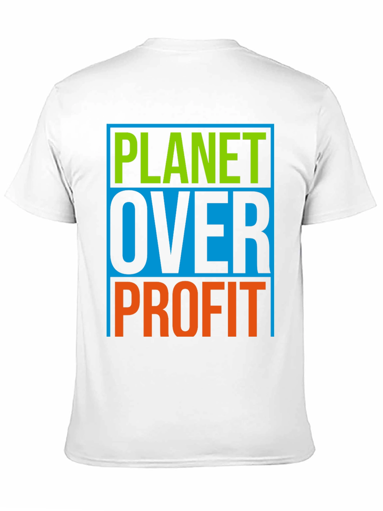 Black Planet Over Profit Graphic T-Shirt - Eco-Conscious Design view 11