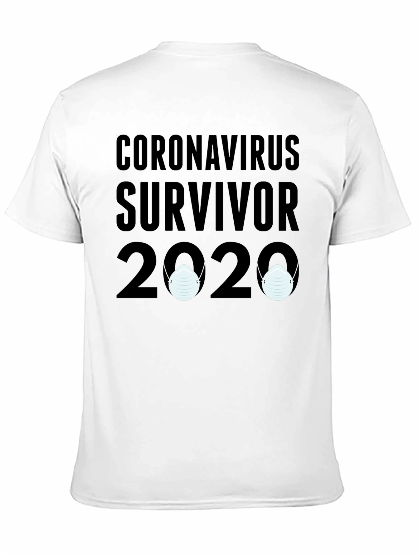 Black Coronavirus Survivor 2020 T-Shirt view 11