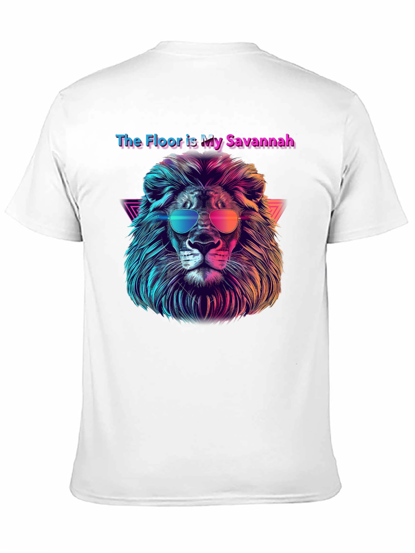 Black The Floor is My Savannah Lion Graphic Tee view 11