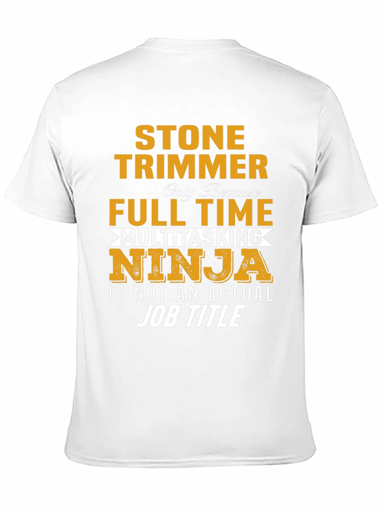 Black Stone Trimmer Full Time Ninja T-Shirt view 11
