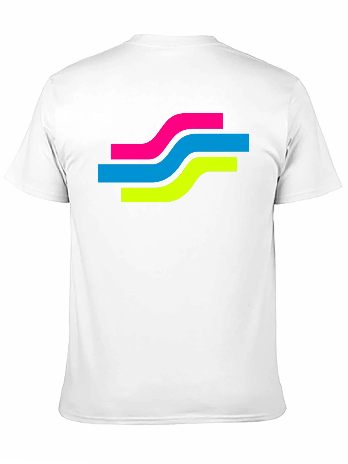 Black Retro Wave Graphic Tee - Black Cotton Blend T-Shirt view 11