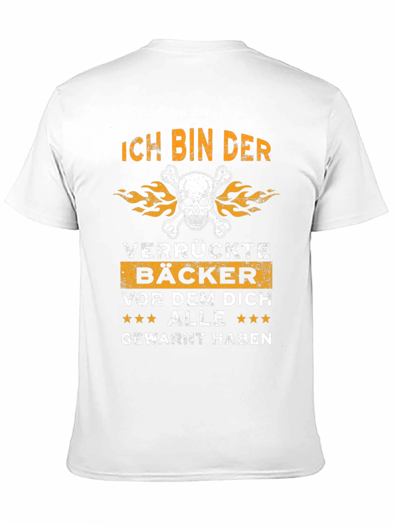 Black Ich Bin Der Verrückte Bäcker Funny Baker T-Shirt view 11
