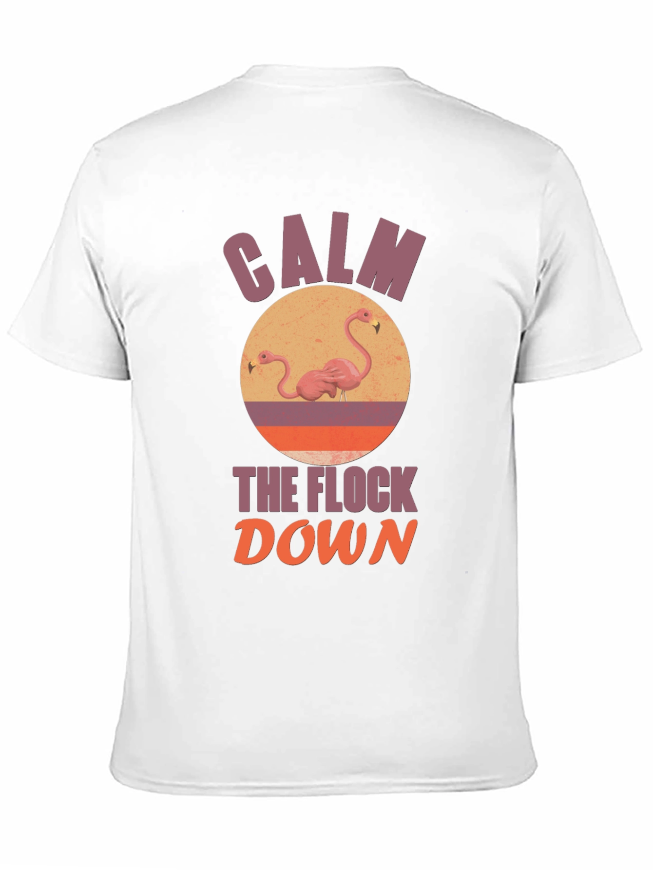 Black Calm the Flock Down Graphic T-Shirt view 11