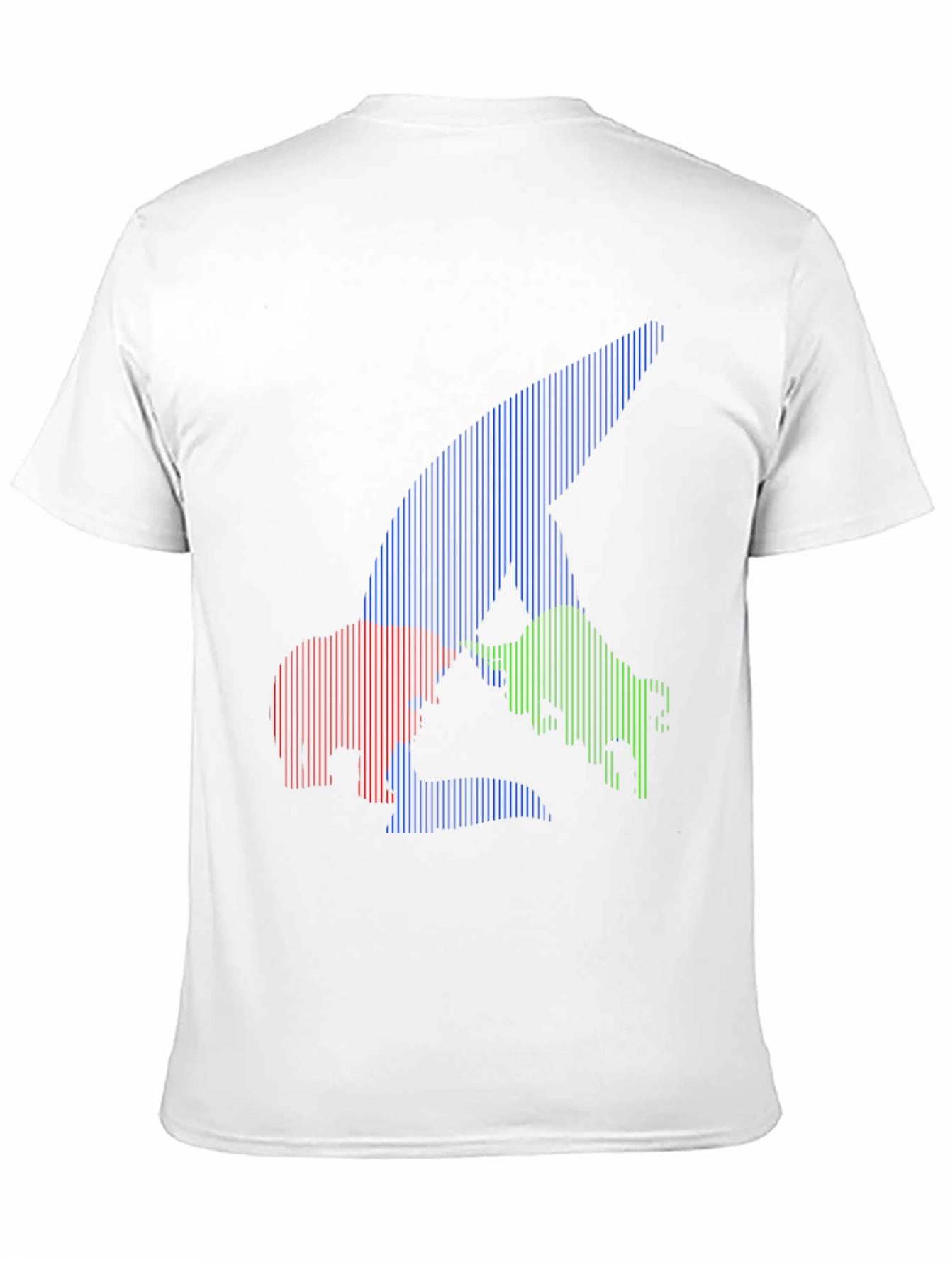 Black Bull Bear Shark Tee - Unique Striped Graphic view 11