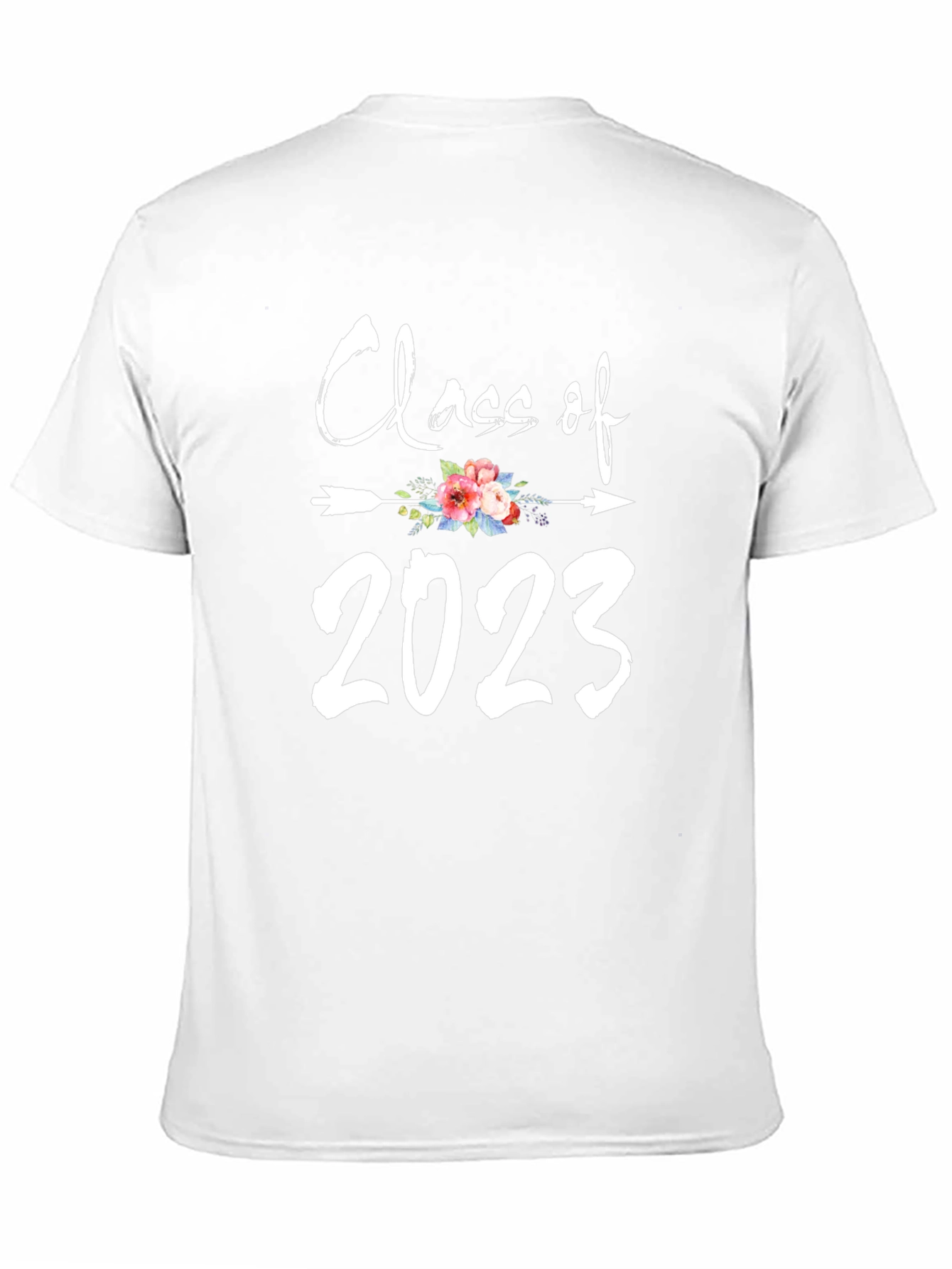 Black Class of 2023 Floral Arrow T-Shirt view 11
