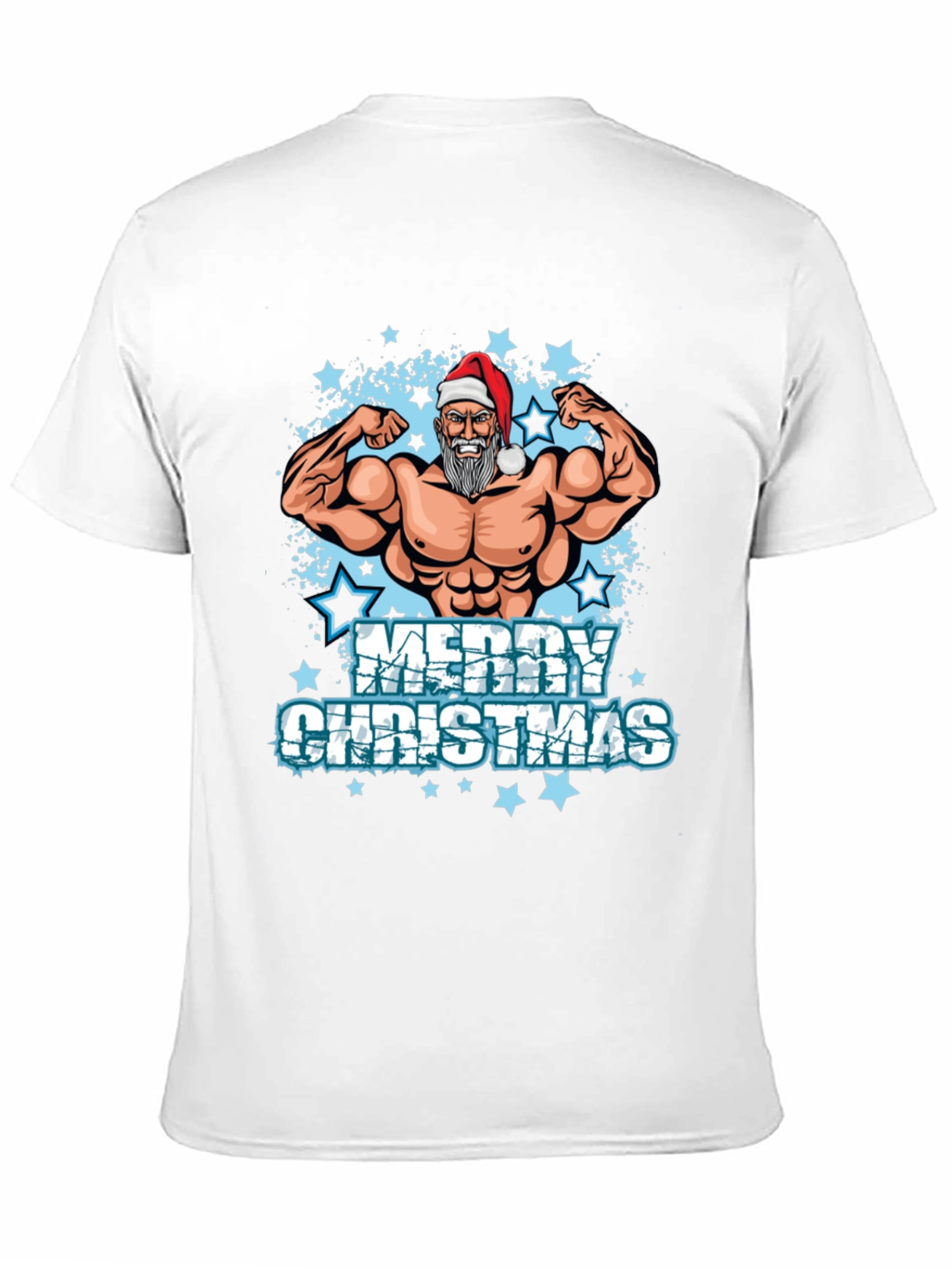Muscle Santa Merry Christmas T-Shirt - 11