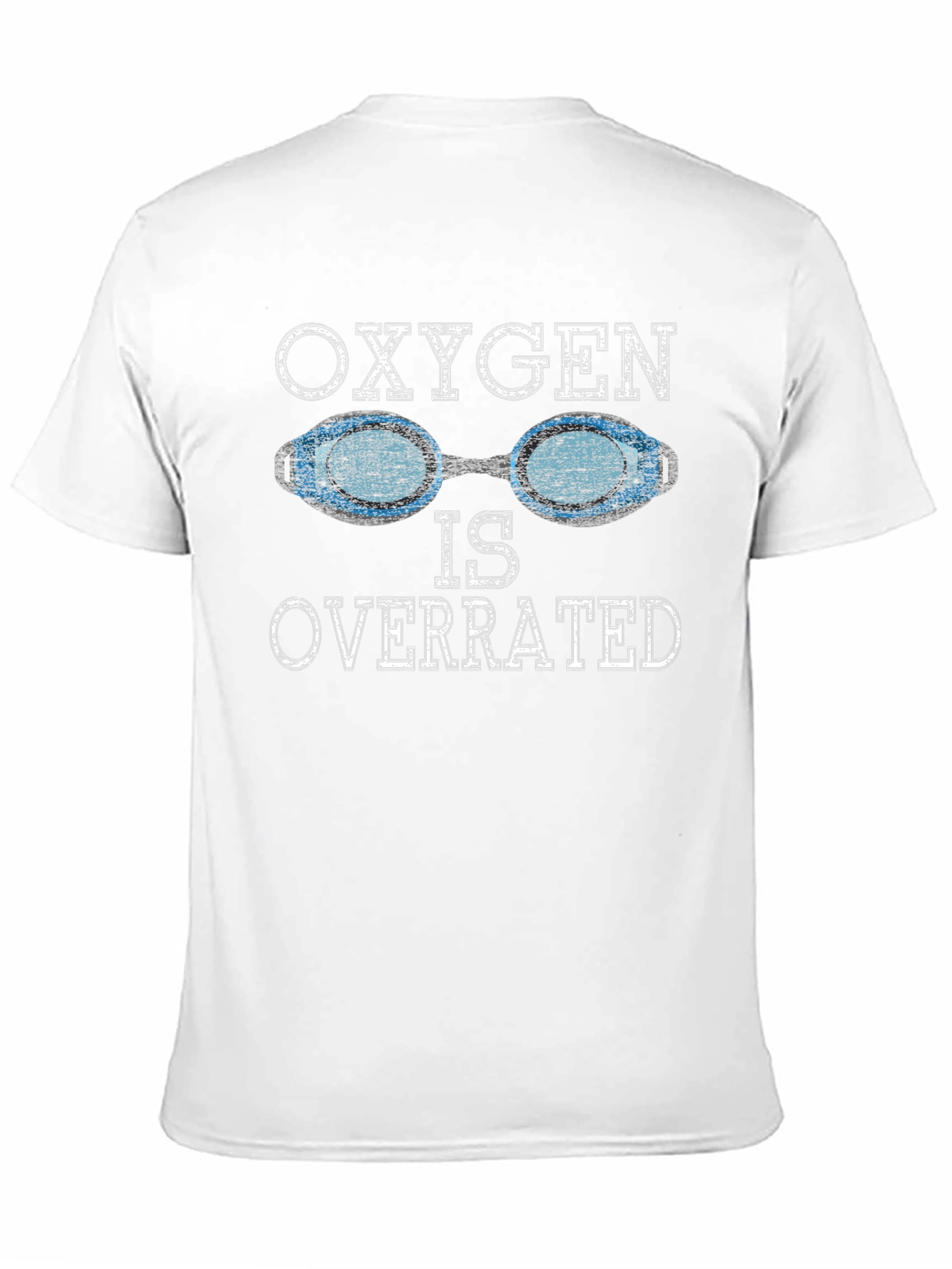 Black Oxygen Is Overrated Swimmer T-Shirt view 11