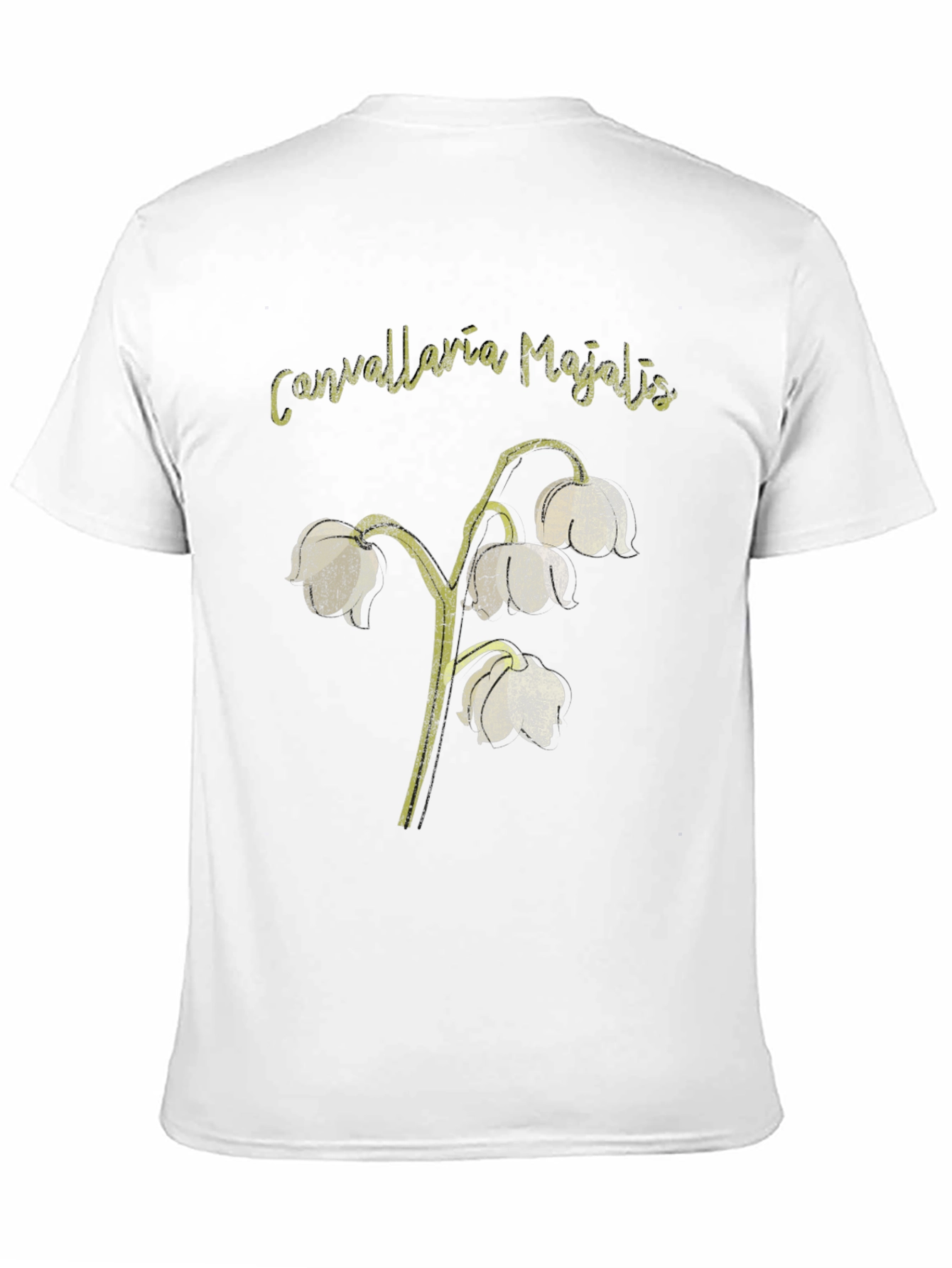Black Lily of the Valley Graphic T-Shirt view 11