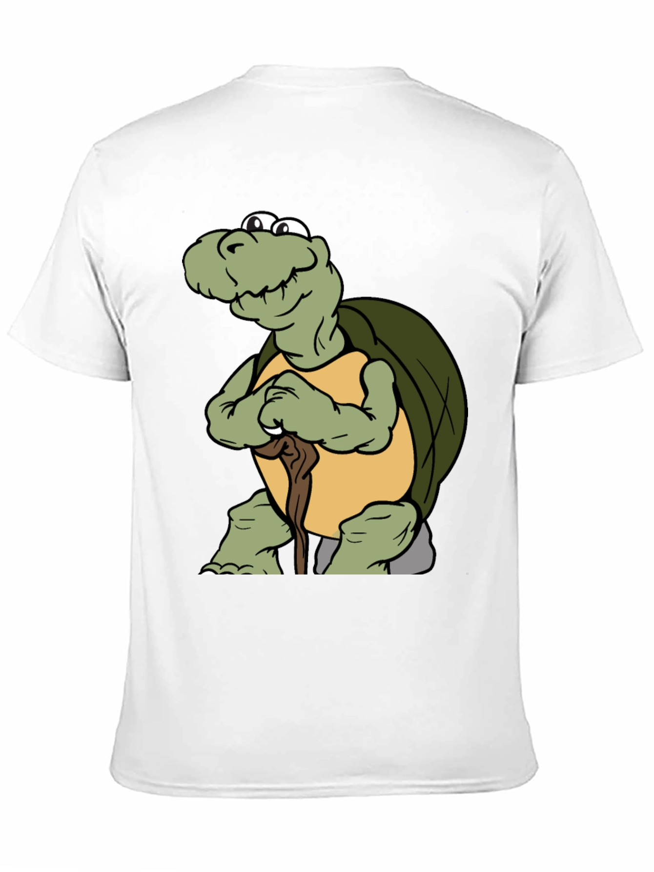 Black Funny Turtle Cartoon Black T-Shirt view 11