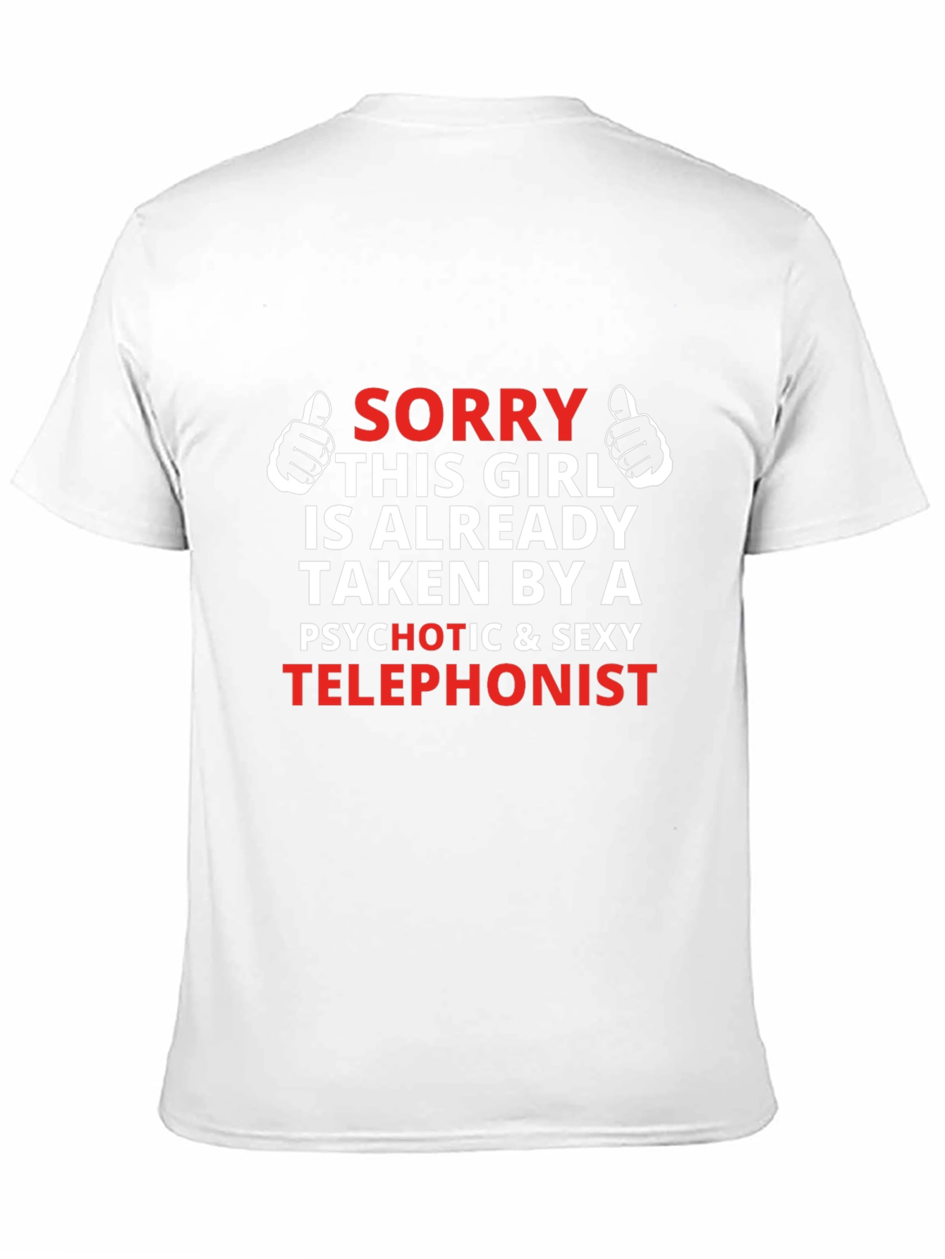 Black Taken by a Telephonist T-Shirt view 11