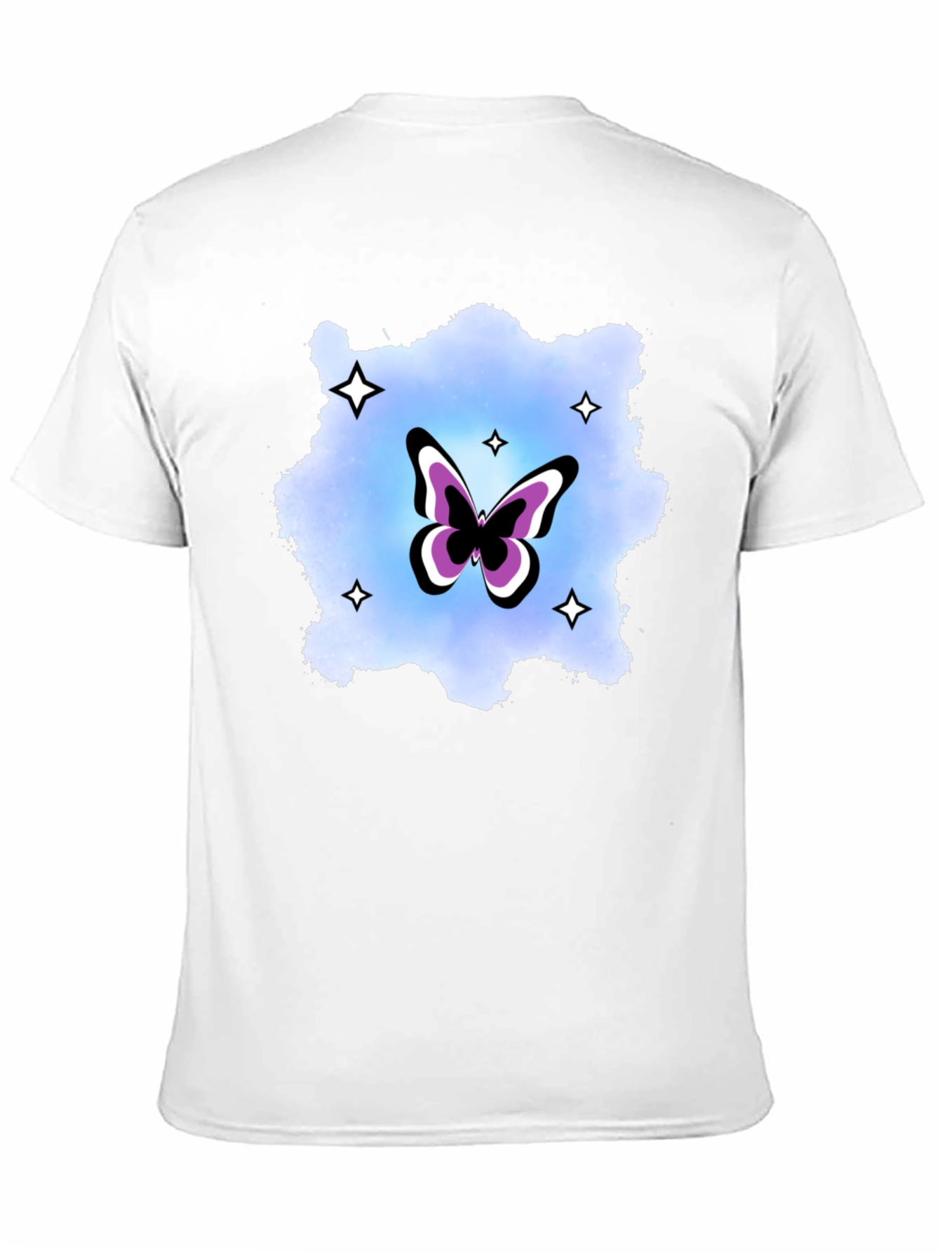 Black Butterfly Starburst Graphic T-Shirt view 11