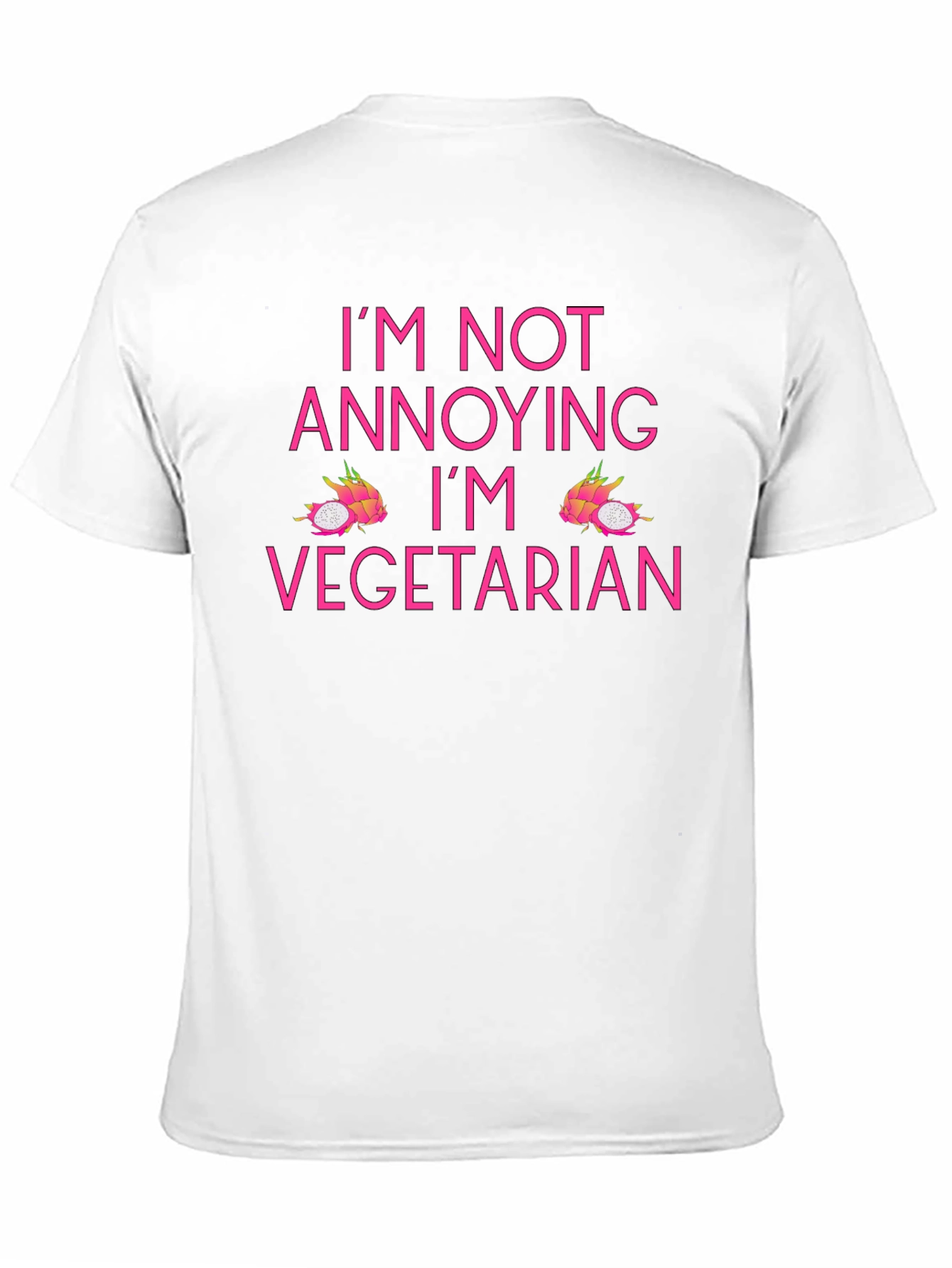 Black Vegetarian T-Shirt - I'm Not Annoying view 11
