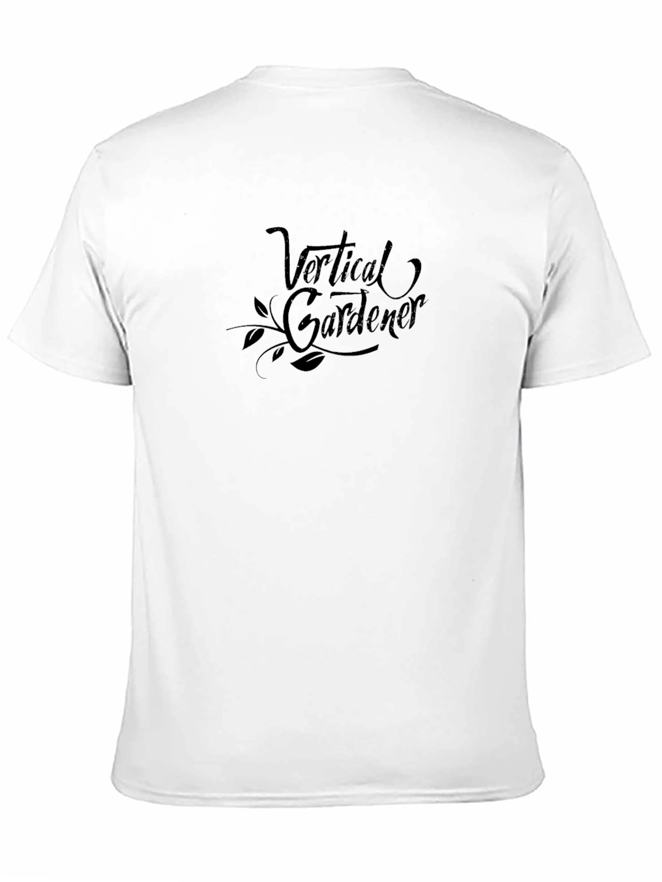 Black Vertical Gardener Graphic Tee - Black Cotton Blend view 11
