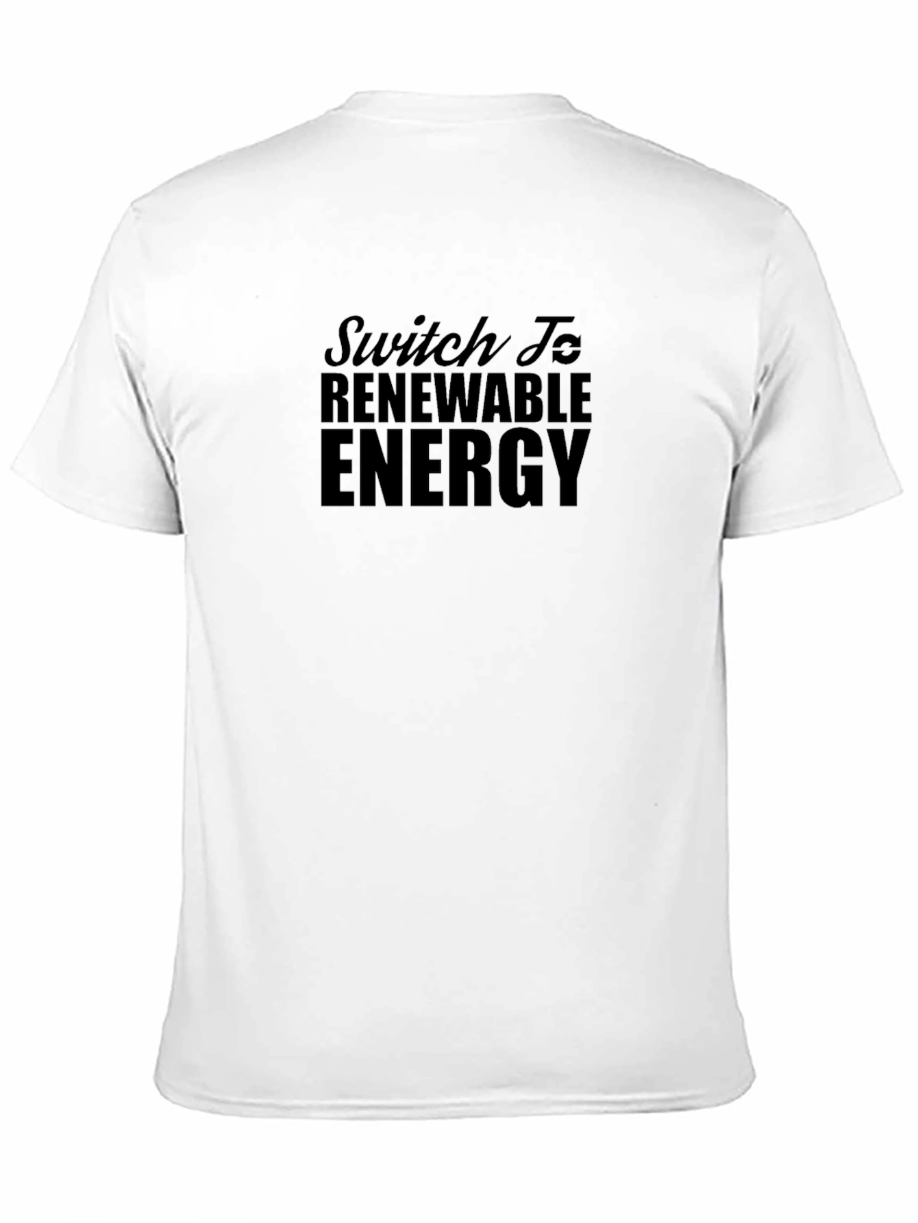Black Renewable Energy Graphic T-Shirt view 11