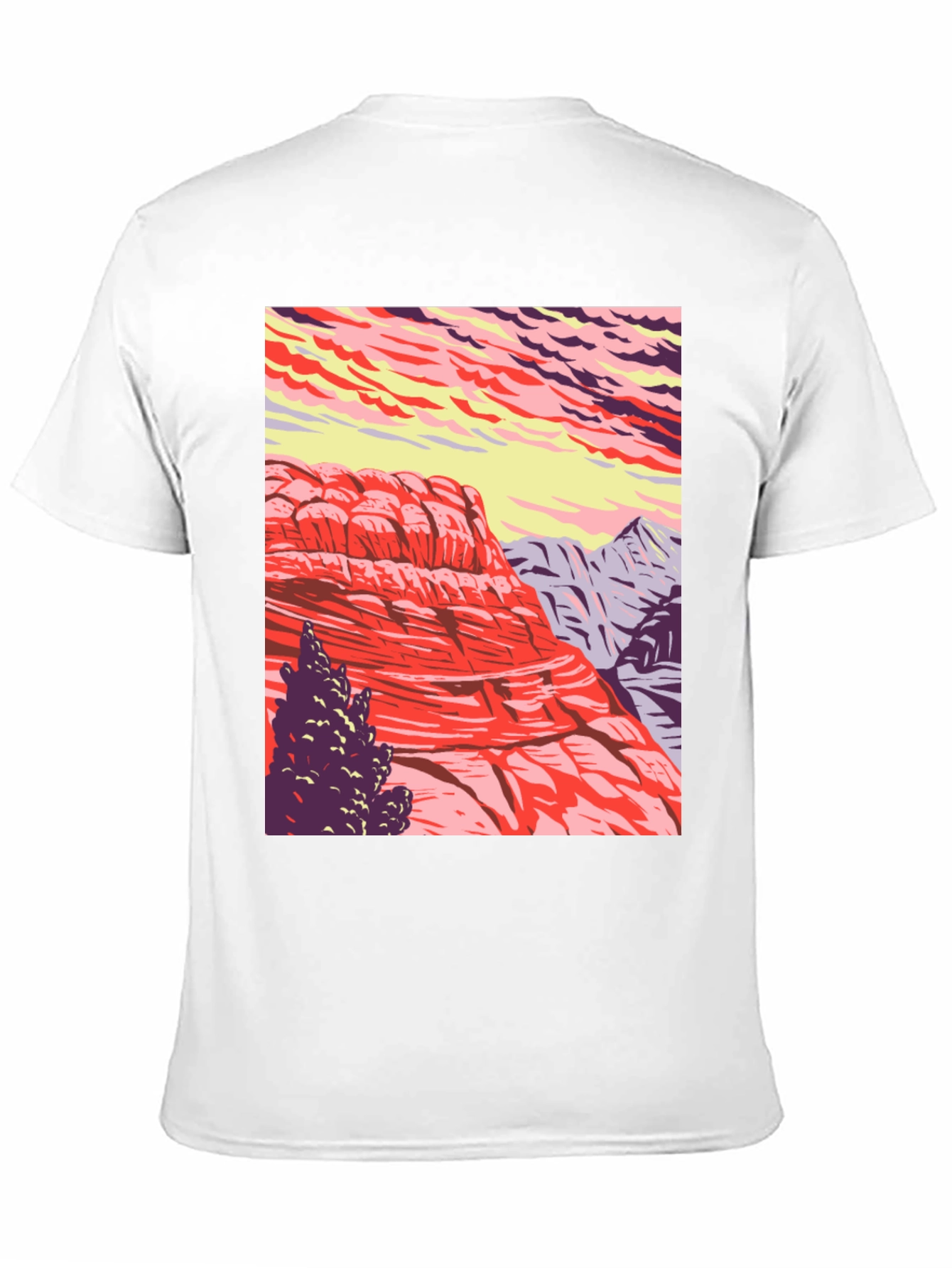 Black Mountain Landscape Graphic Tee - Nature Inspired Black T-Shirt view 11