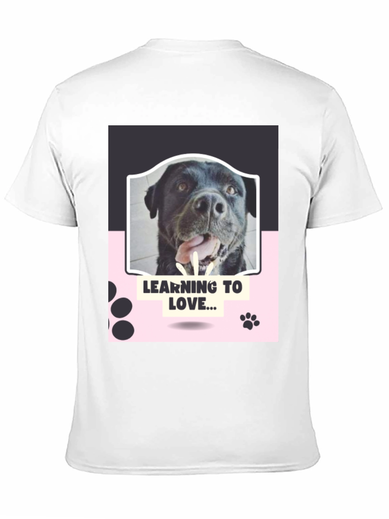 Black Learning to Love Dog Graphic Tee view 11