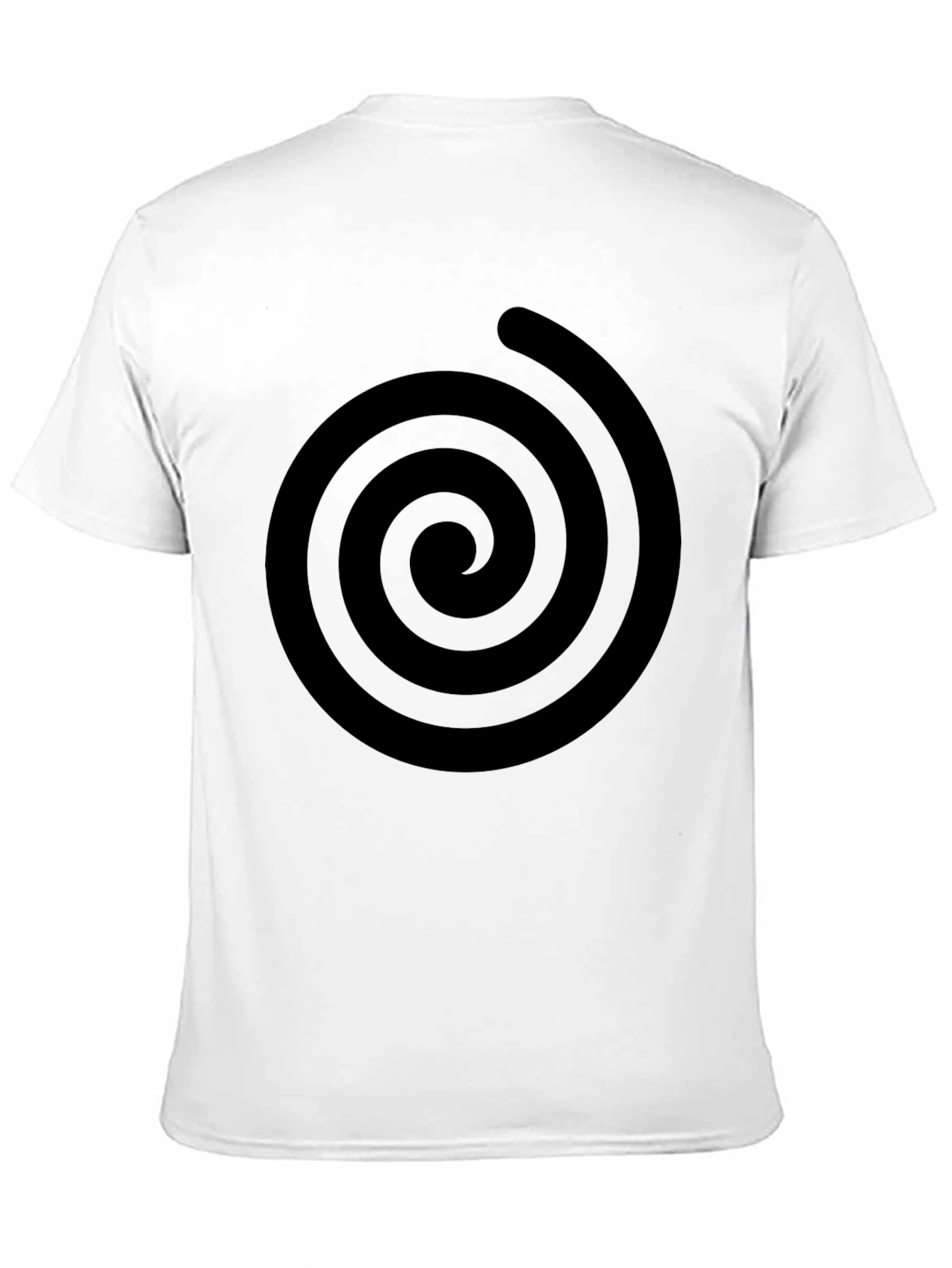 Black Spiral Graphic Black T-Shirt - Modern Casual Style view 11