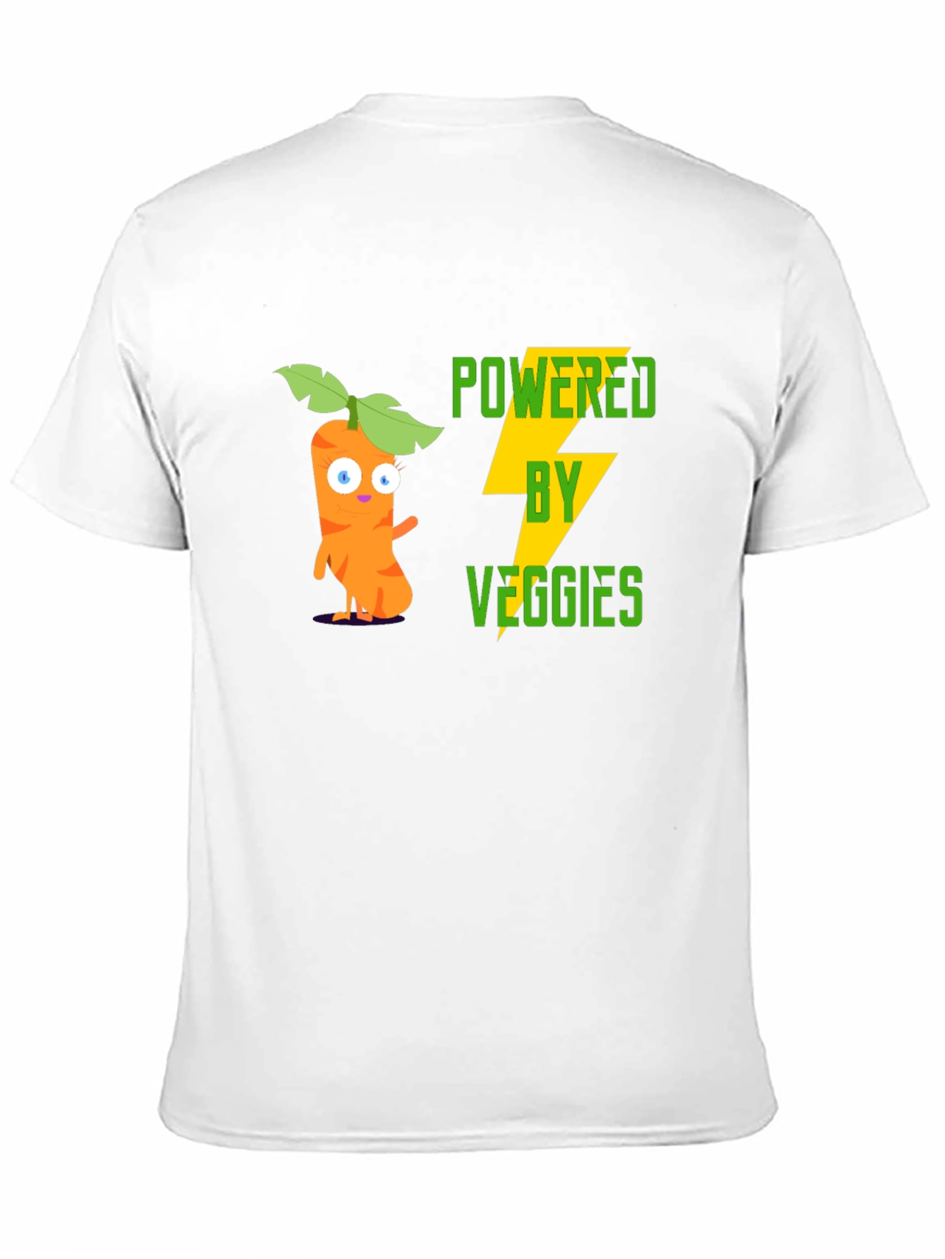 Black Powered by Veggies Graphic Tee - Black view 11
