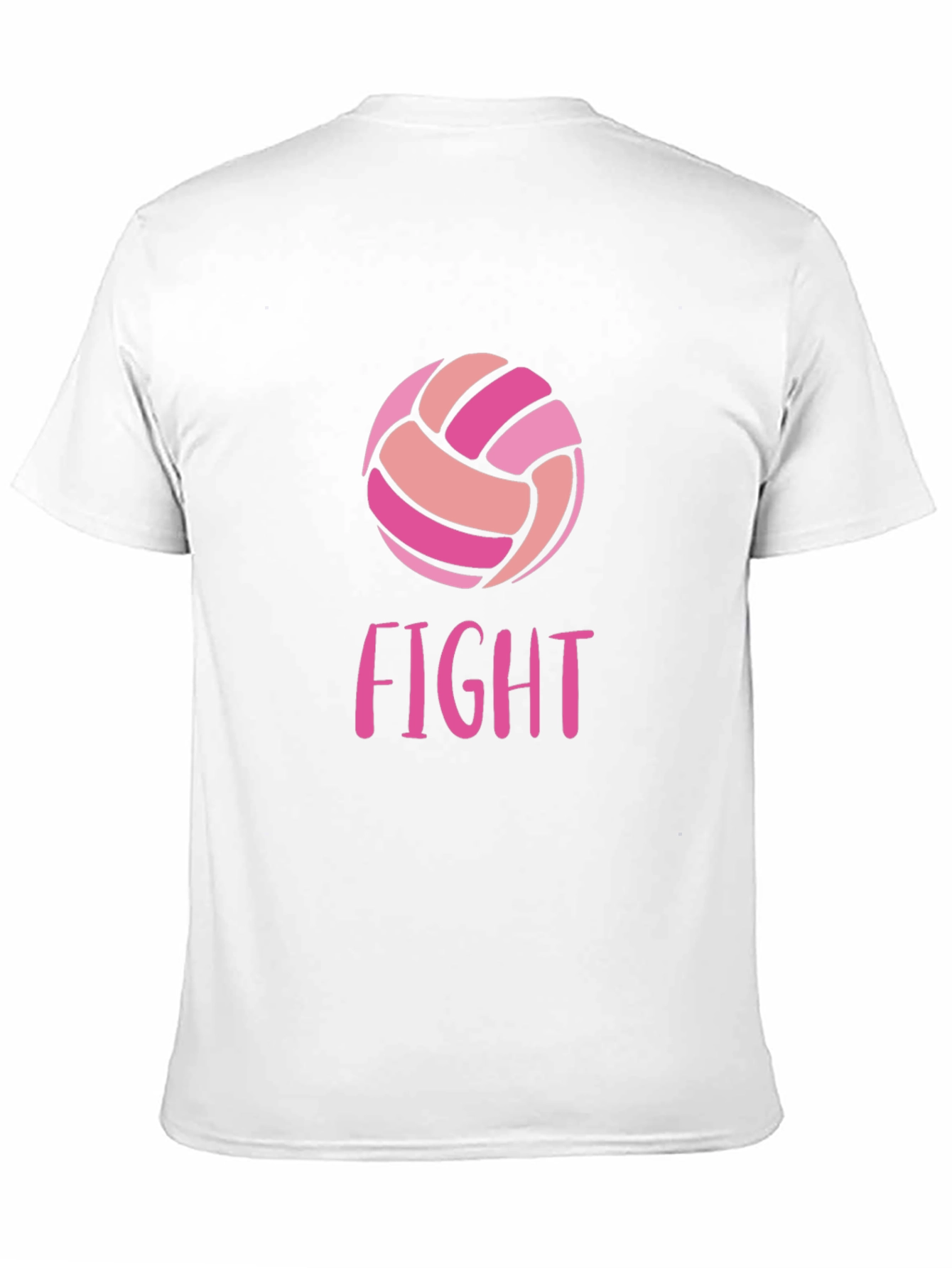 Black Volleyball Fight T-Shirt Breast Cancer Awareness view 11