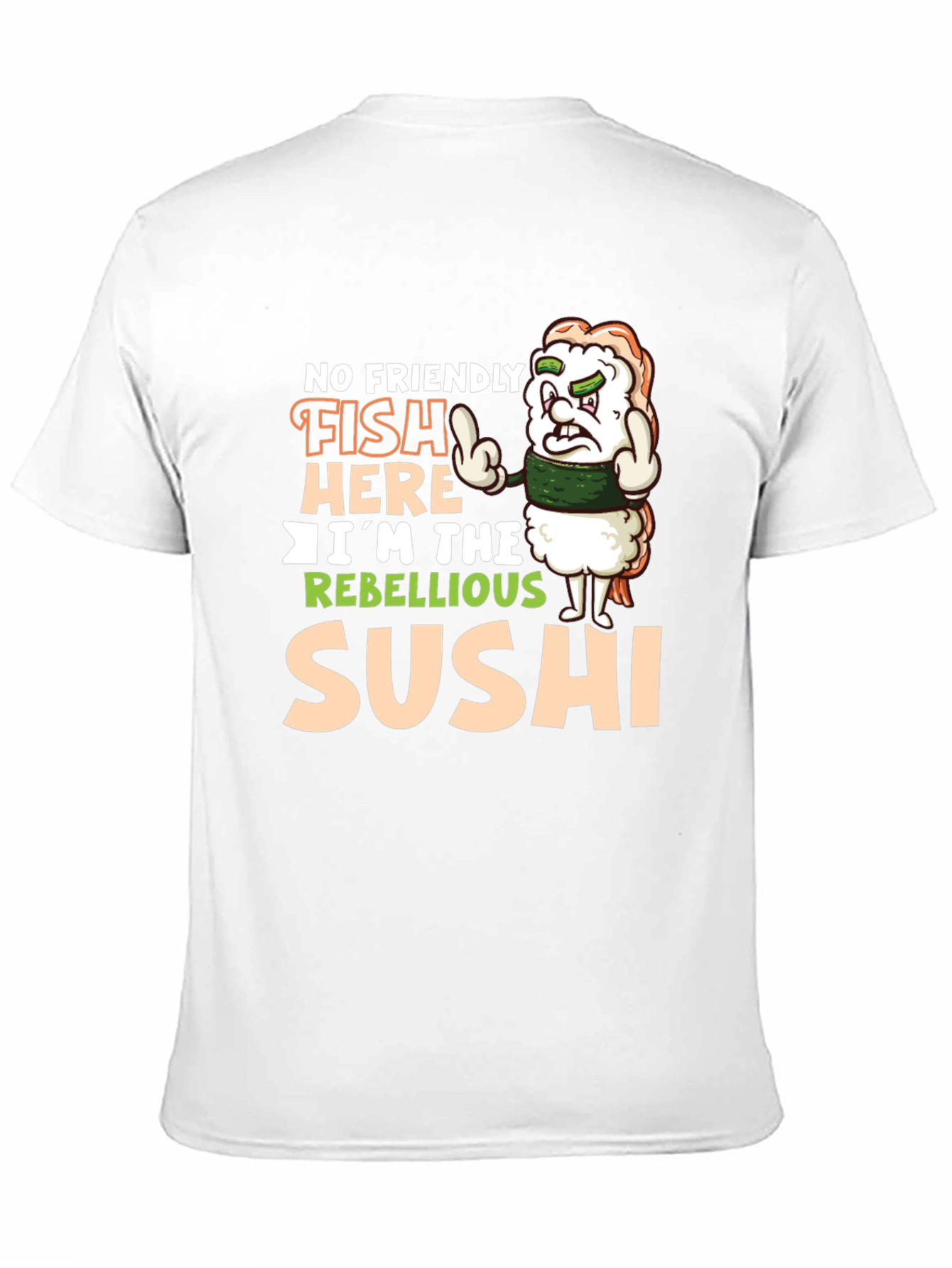 Black Rebellious Sushi Graphic Tee view 11