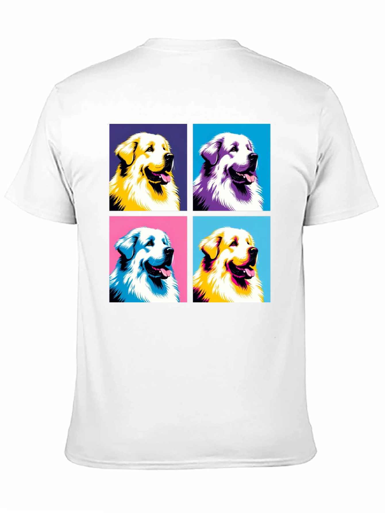 Black Dog Pop Art T-Shirt - Unique Graphic Tee view 11