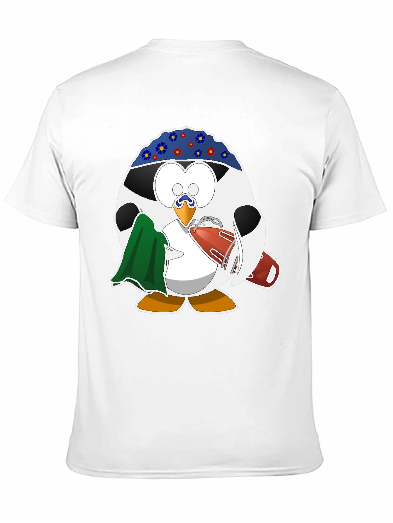 Black Lifeguard Penguin Graphic T-Shirt - Black view 11