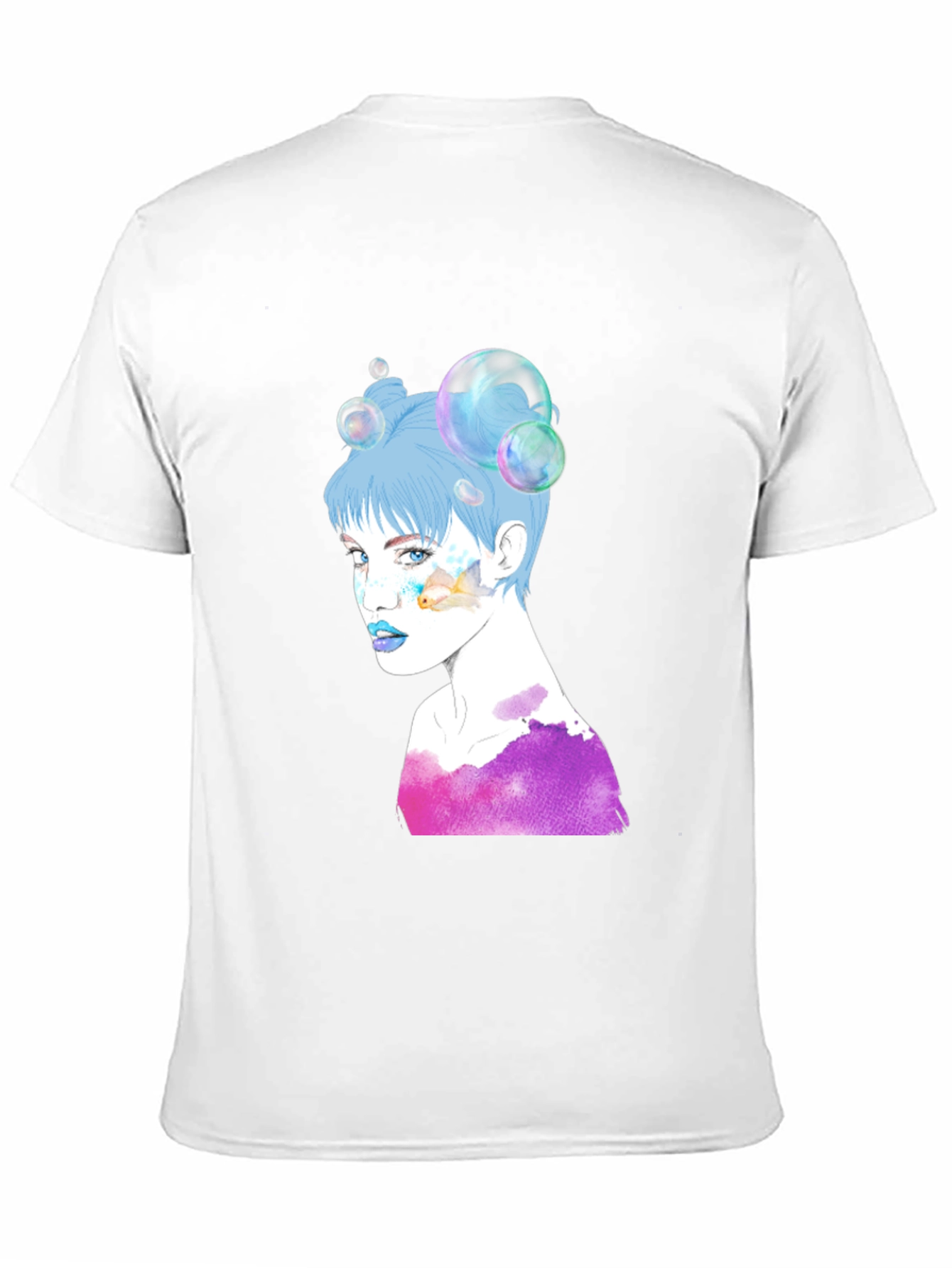 Black Unique Graphic Print Crew Neck T-Shirt view 11