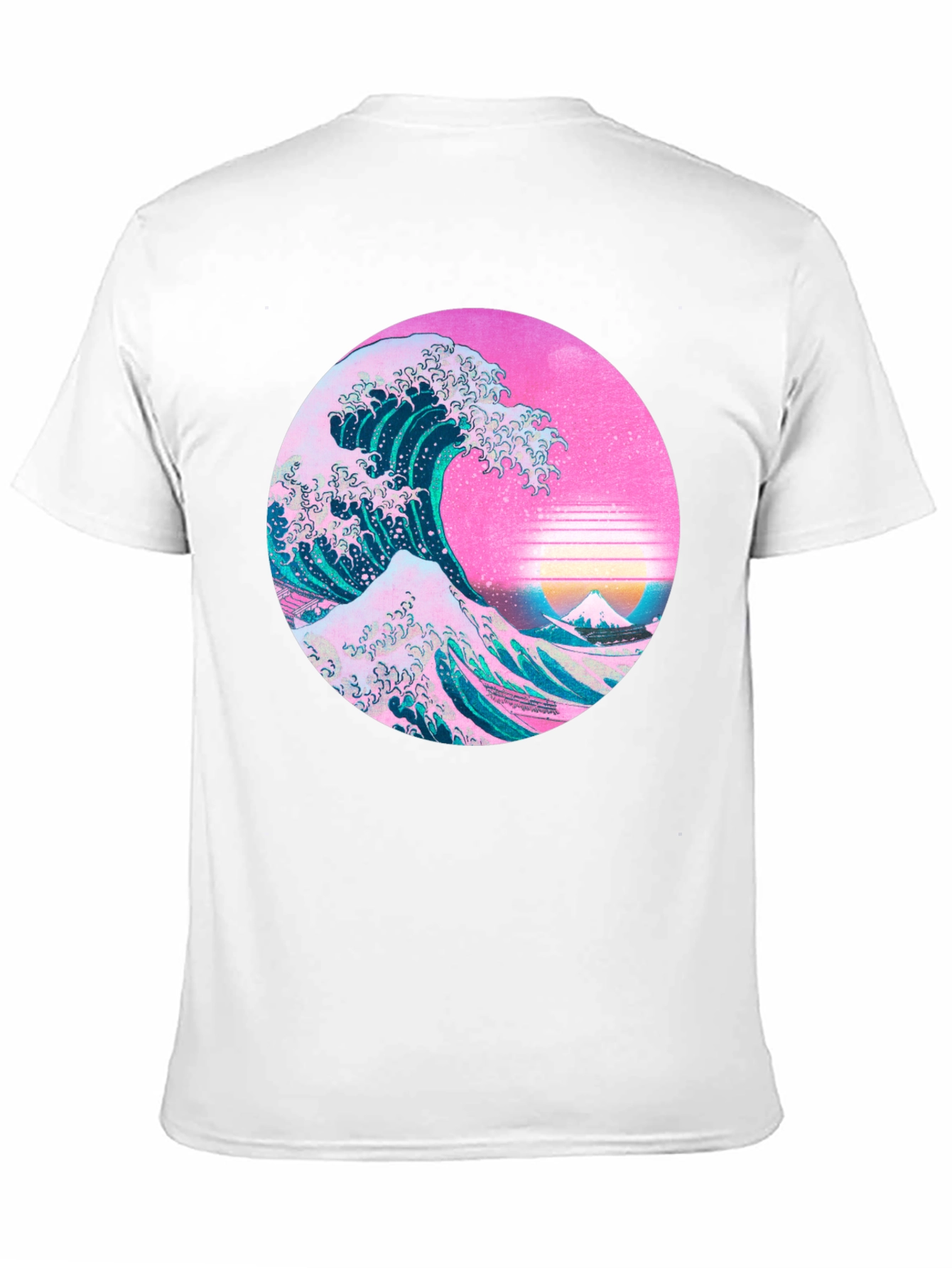 Black Great Wave Aesthetic T-Shirt view 11