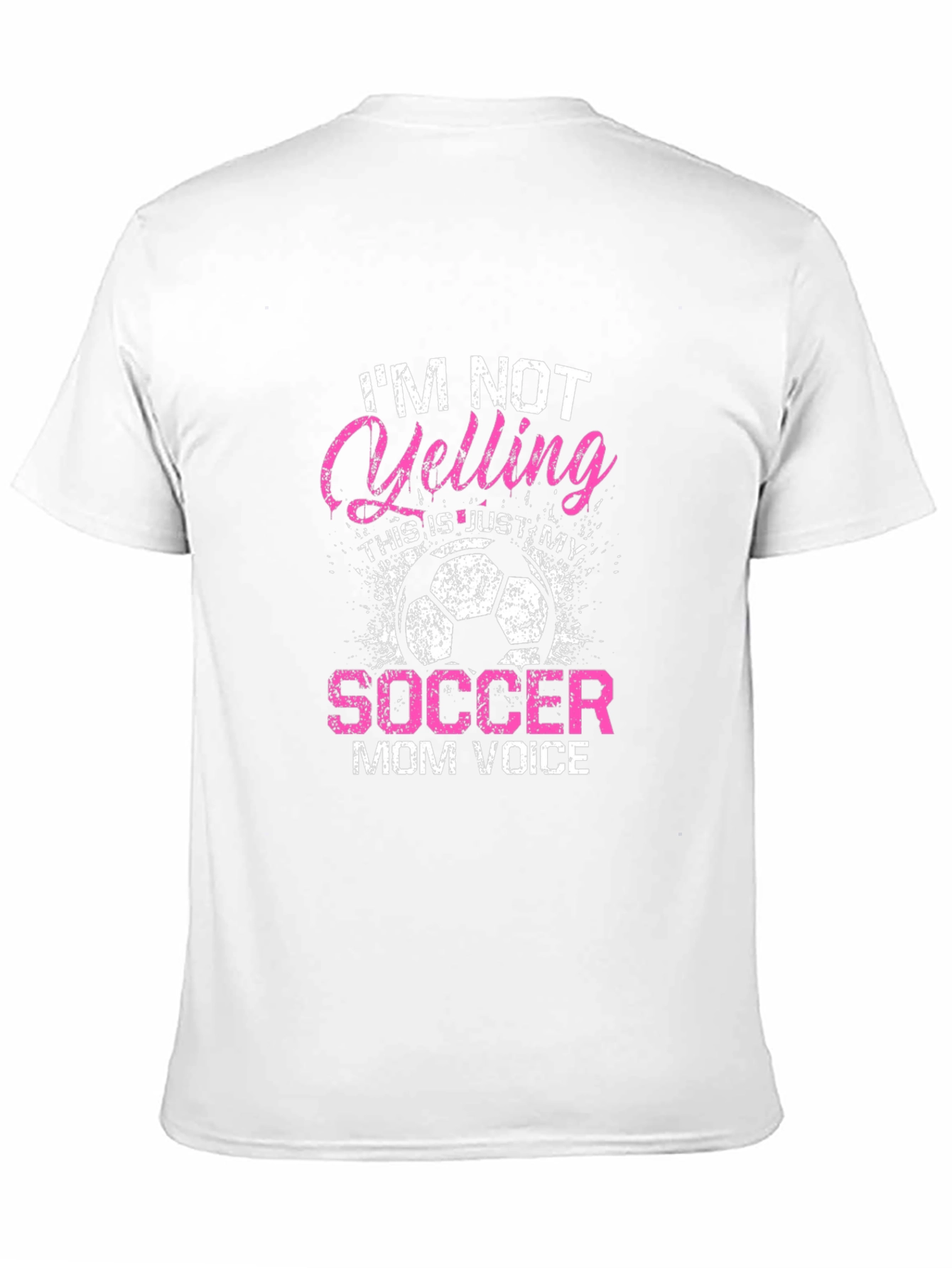 Black Soccer Mom Voice T-Shirt - Funny Graphic Tee view 11