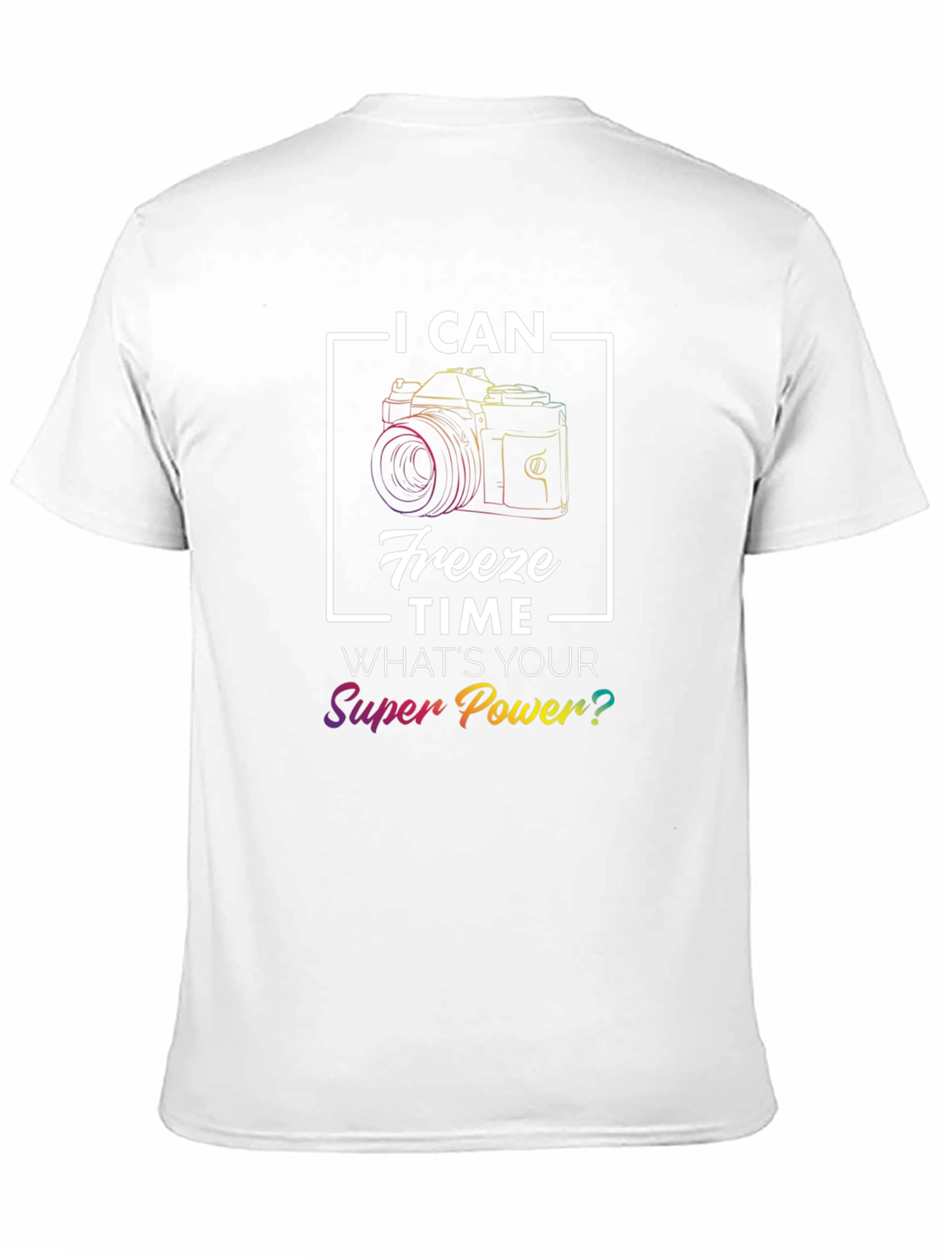 Black I Can Freeze Time Camera Graphic T-Shirt view 11