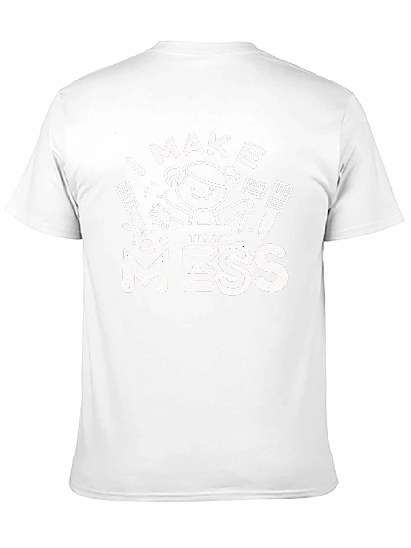 Black I Make the Mess T-Shirt - Funny Painter Kid Tee view 11