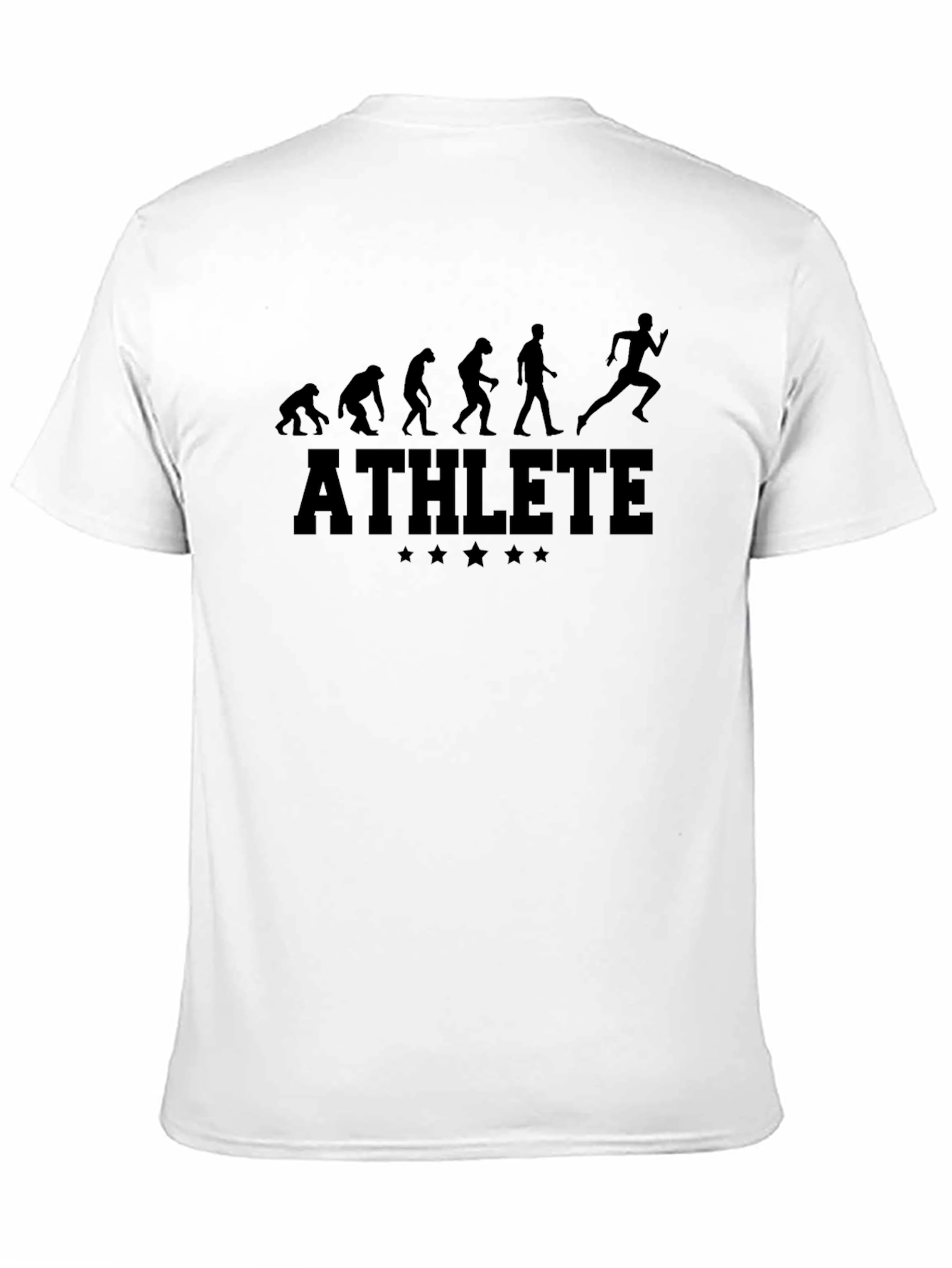 Black Athlete Evolution T-Shirt - Funny Gym & Running Tee view 11