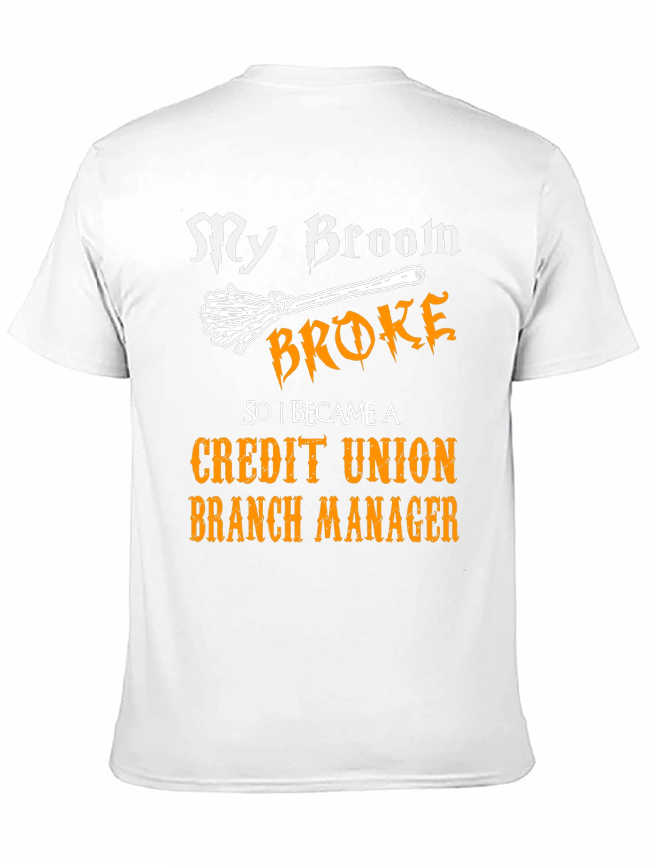 Black Funny Credit Union Manager T-Shirt view 11