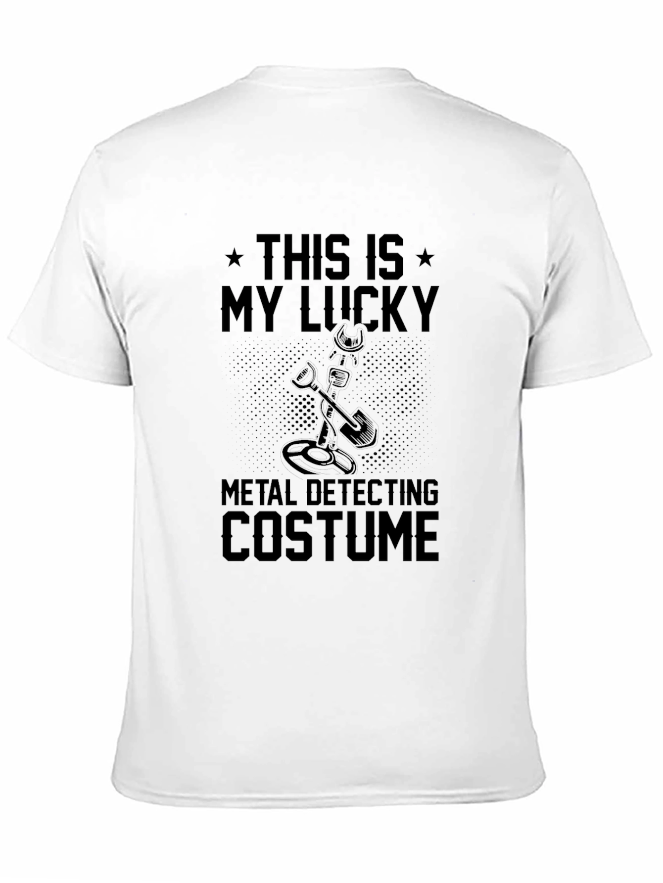 Black Lucky Metal Detecting Costume T-Shirt view 11