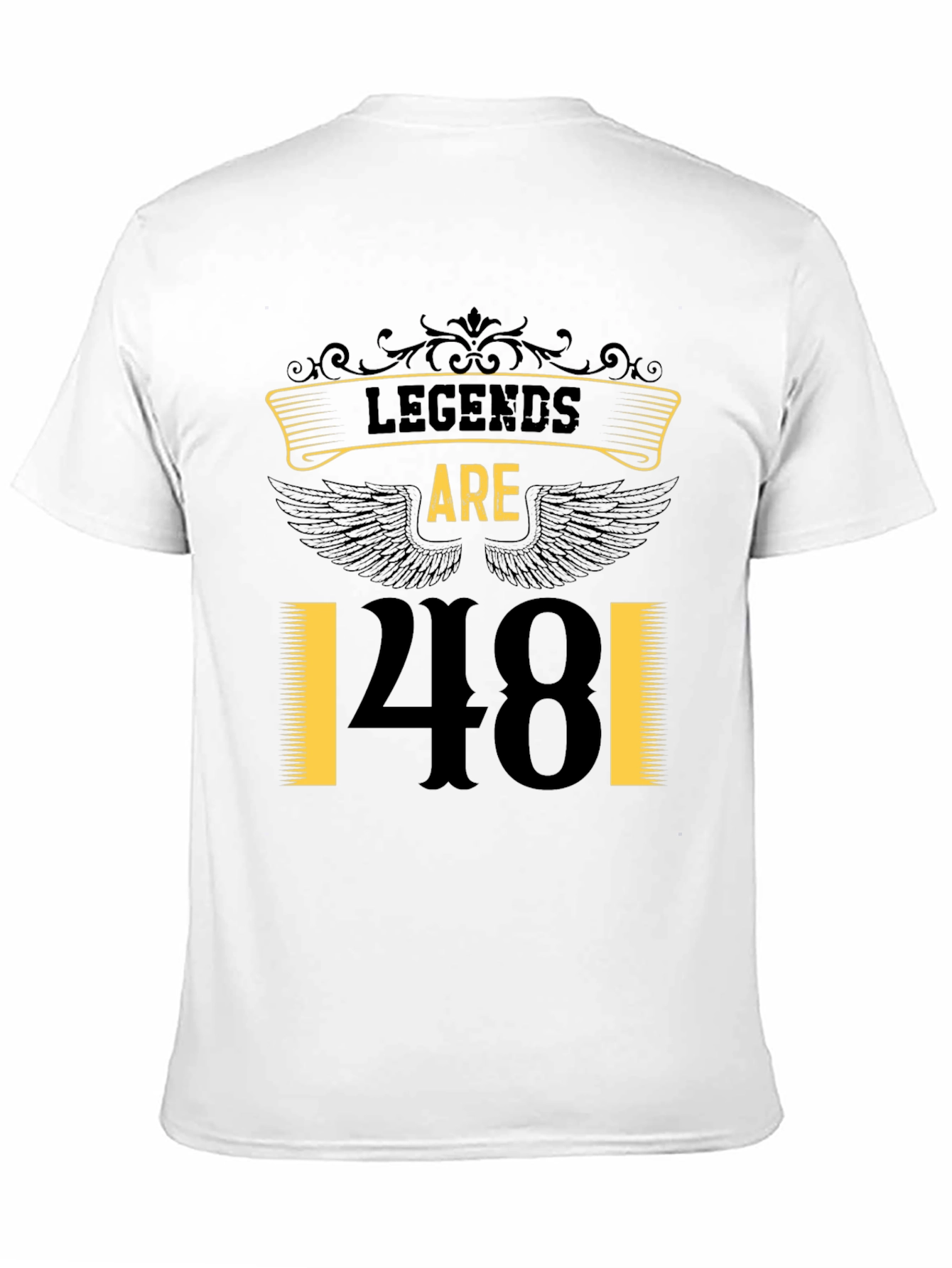 Black Legends Are 48 T-Shirt Birthday Gift view 11