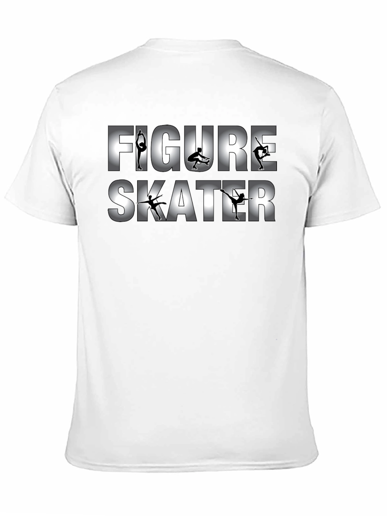 Black Figure Skater Graphic Print T-Shirt - Black view 11