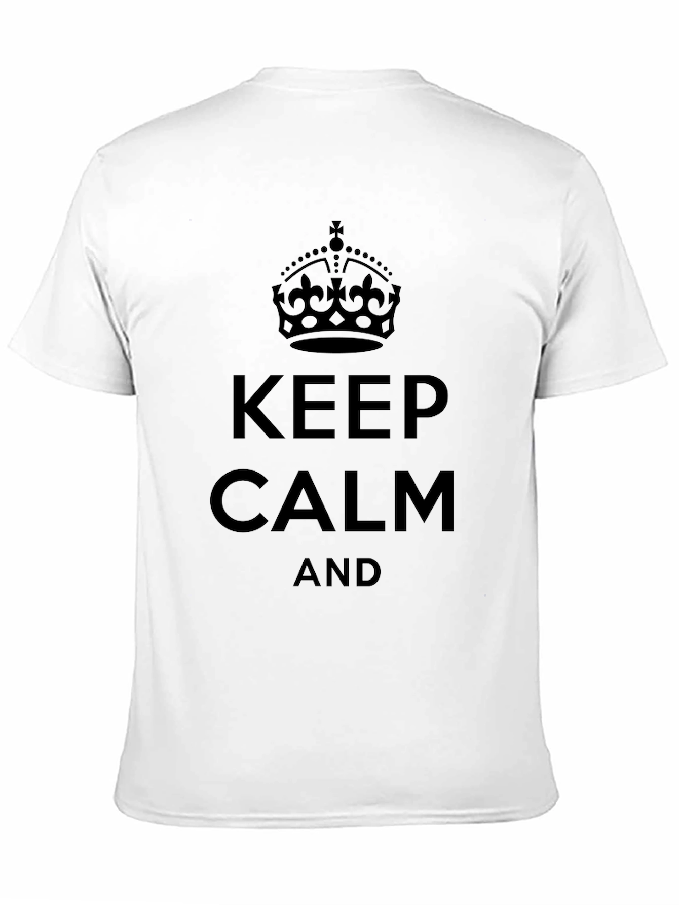 Black Keep Calm Black Graphic Tee view 11