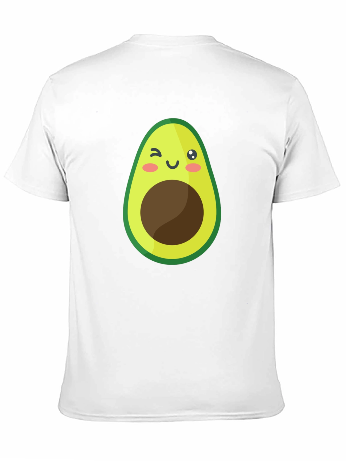 Black Cute Avocado Graphic Black T-Shirt view 11