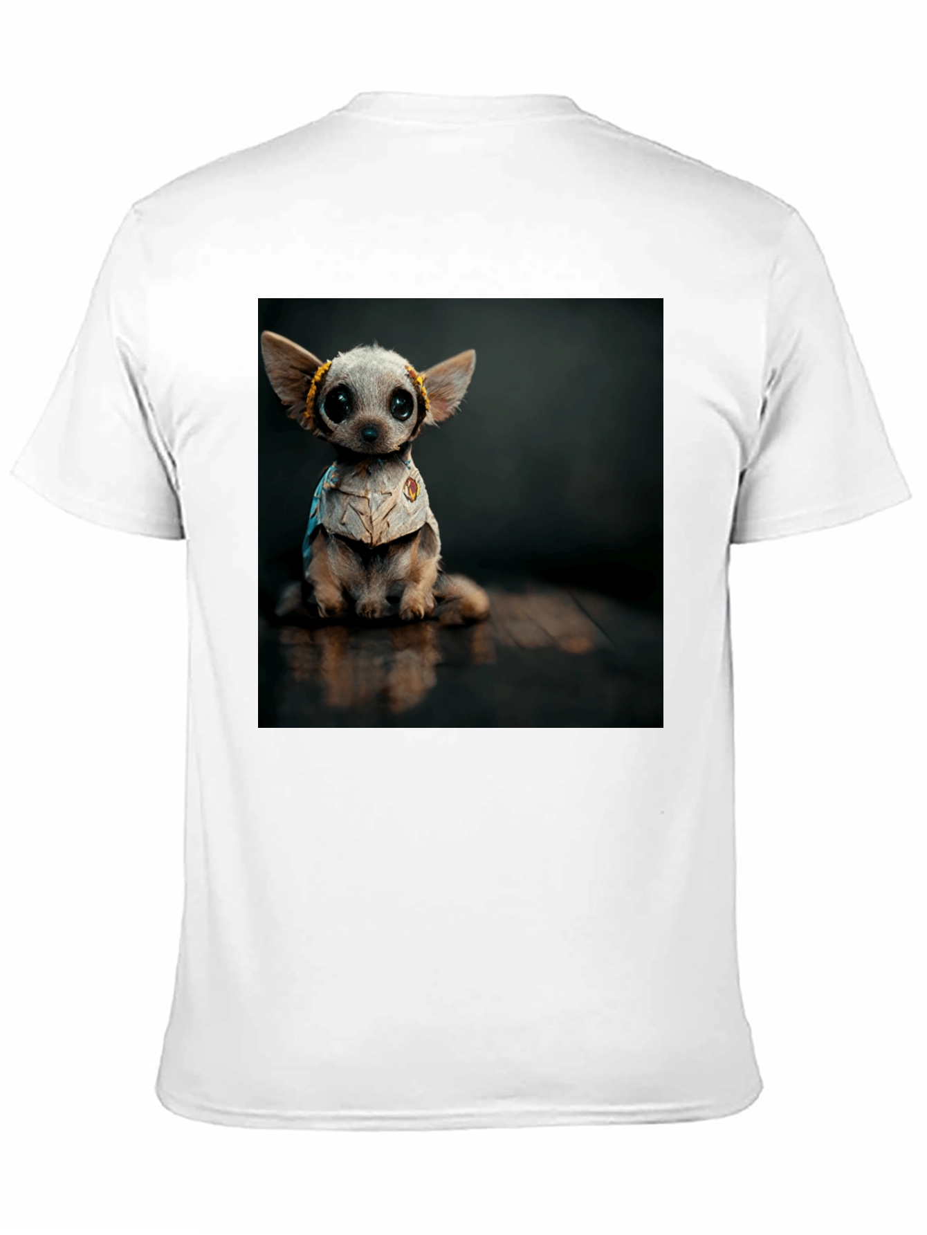 Black Cute Chihuahua Dog T-Shirt view 11